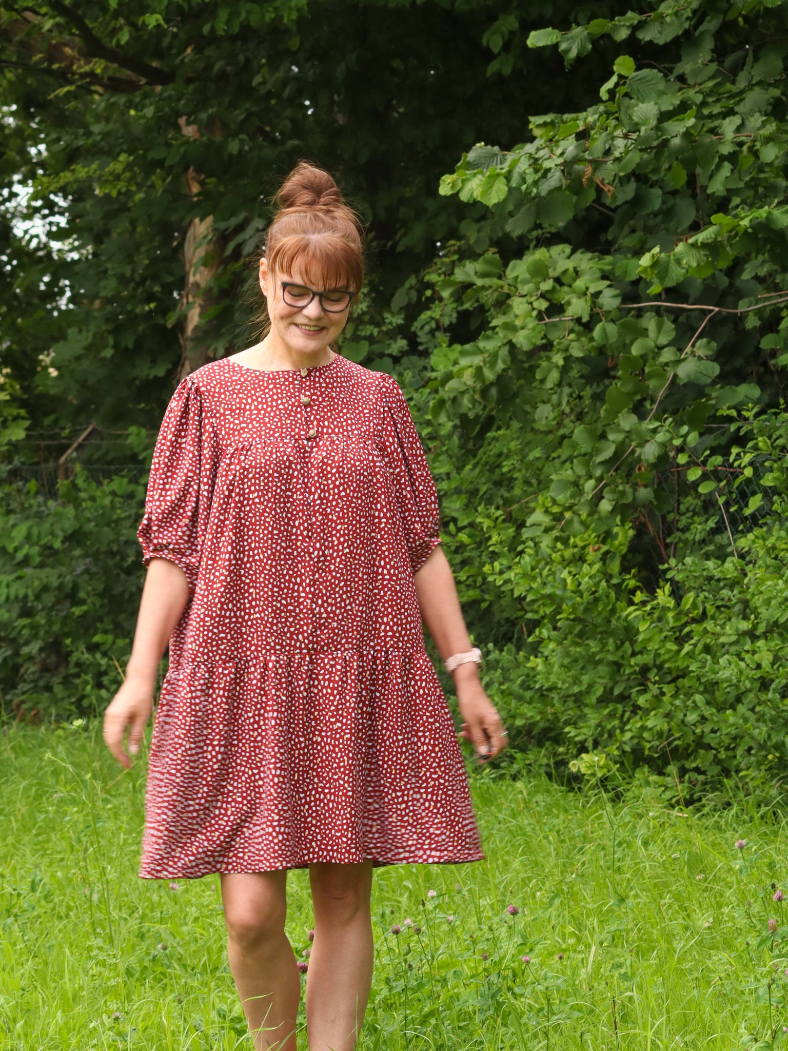 Sew4me Poppy Bluse Kleid Schnittmuster PDF Gr. 32-50