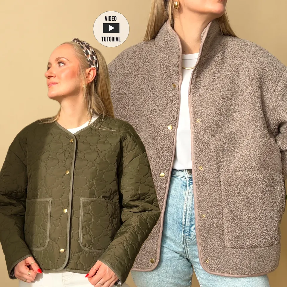 Sewingmachina Jakob Oversize Jacke Schnittmuster PDF gefüttert