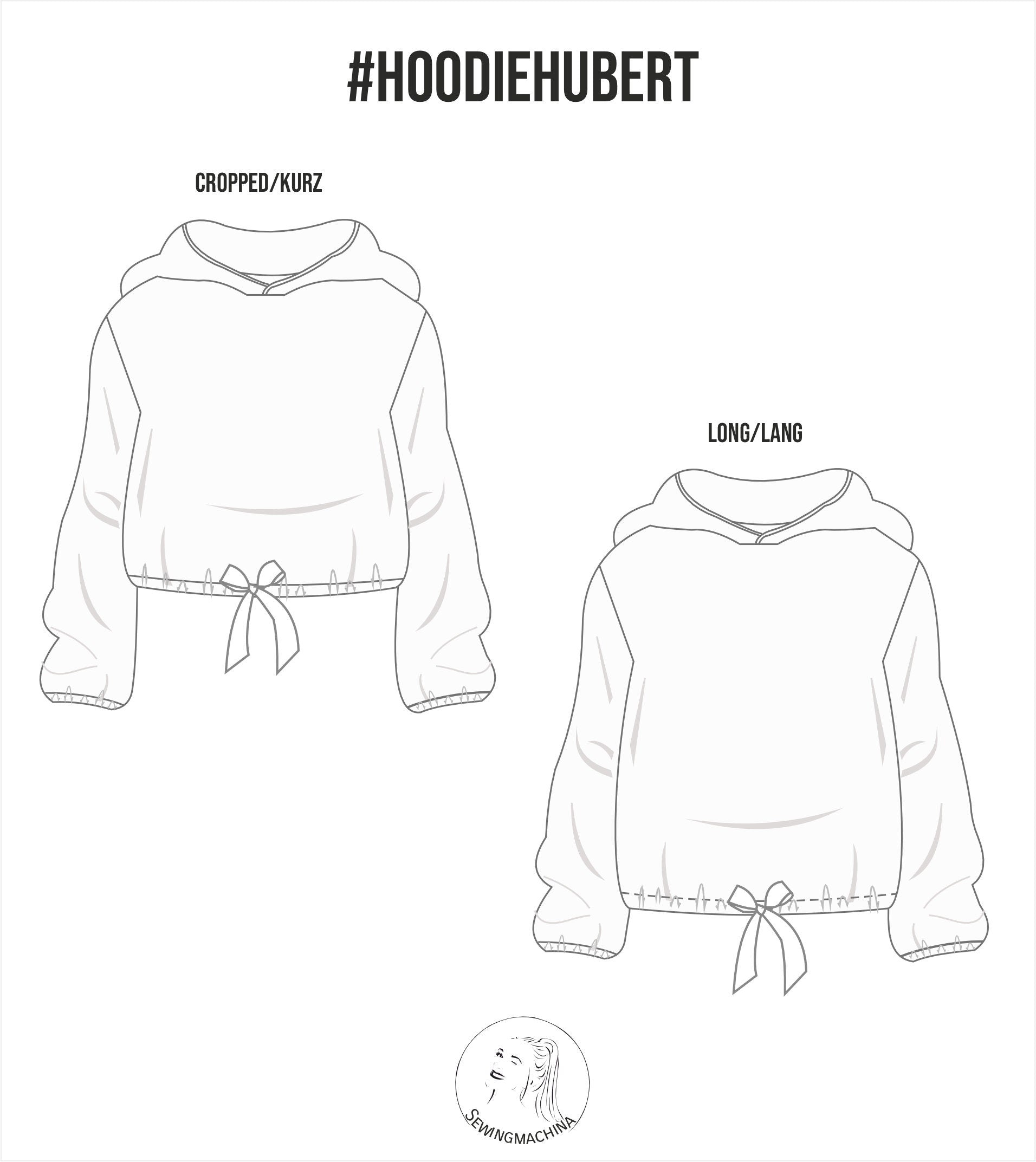 Sewingmachina Hubert Oversize Hoodie Schnittmuster 2 Längen