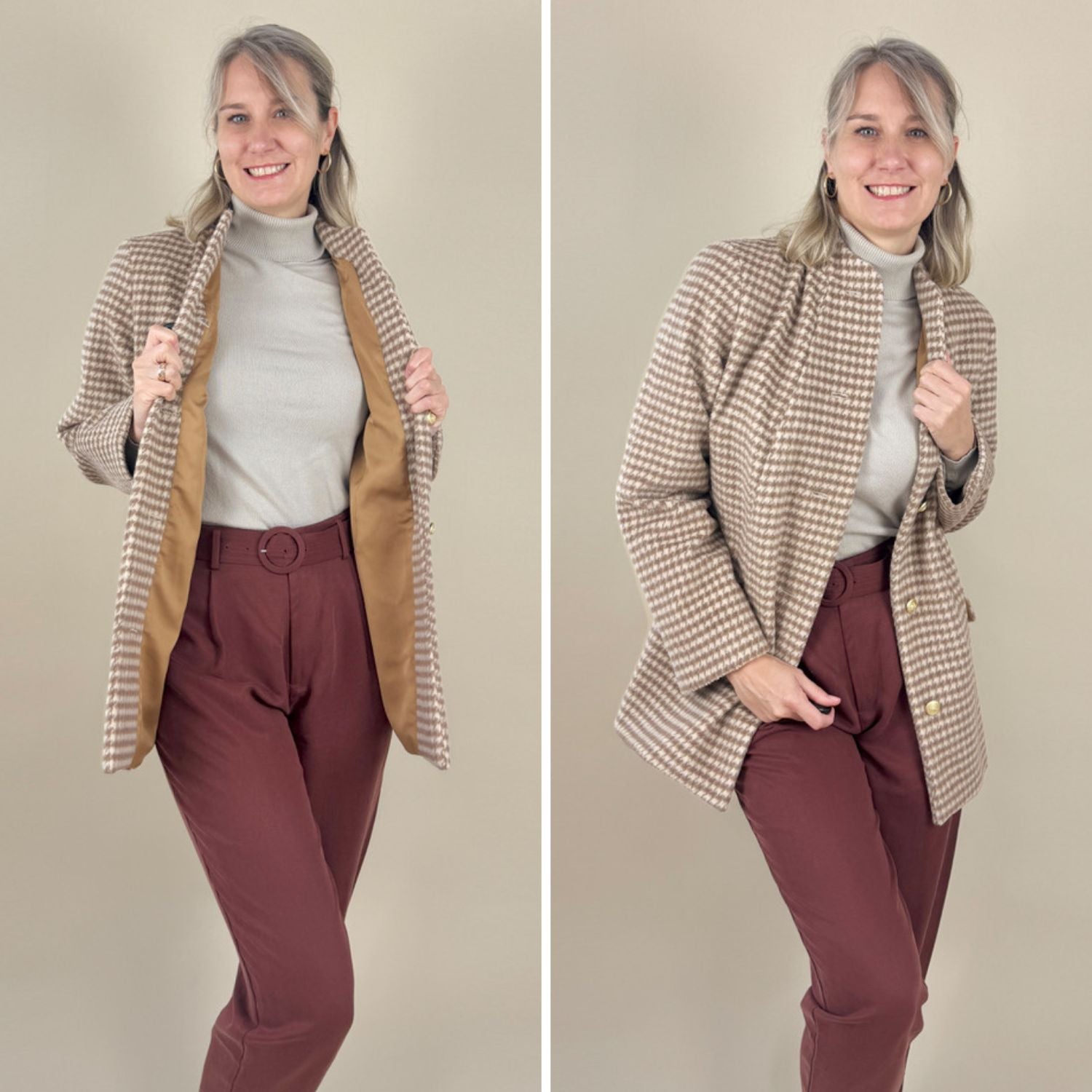 Sew4me ROSI Schnittmuster Jacke Gr. 34-48 PDF Webware