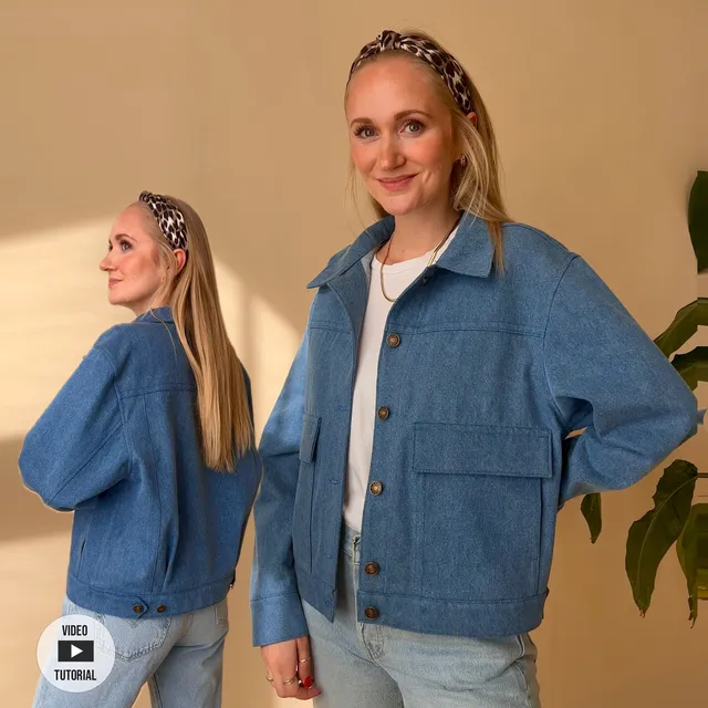 Sewingmachina Jan Jeansjacke Schnittmuster PDF Oversize