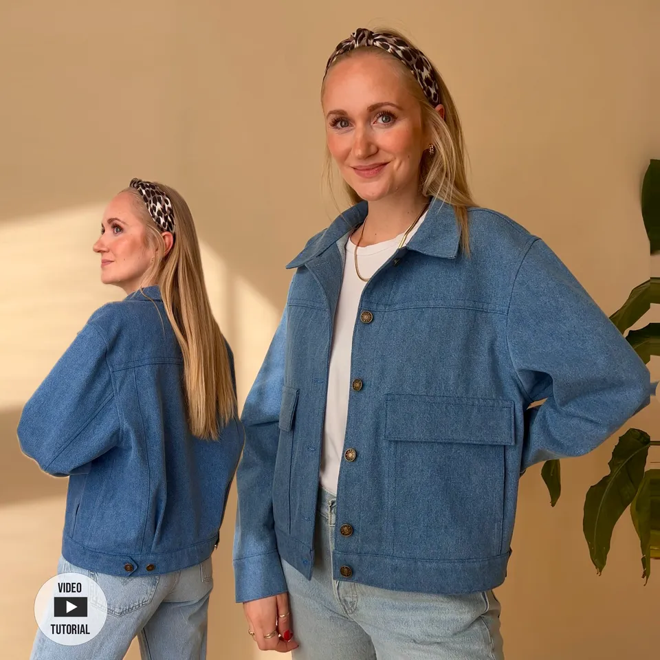 Sewingmachina Jan Jeansjacke Schnittmuster PDF Oversize
