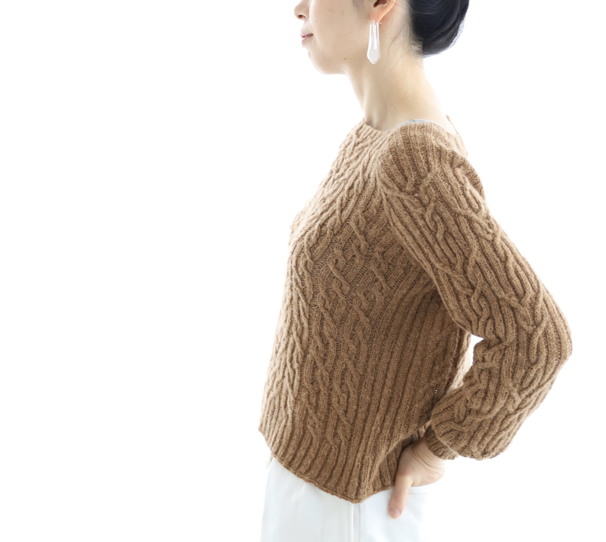 Nomadnoss Simply Enjoy Caroline Pullover Strickset Kamel