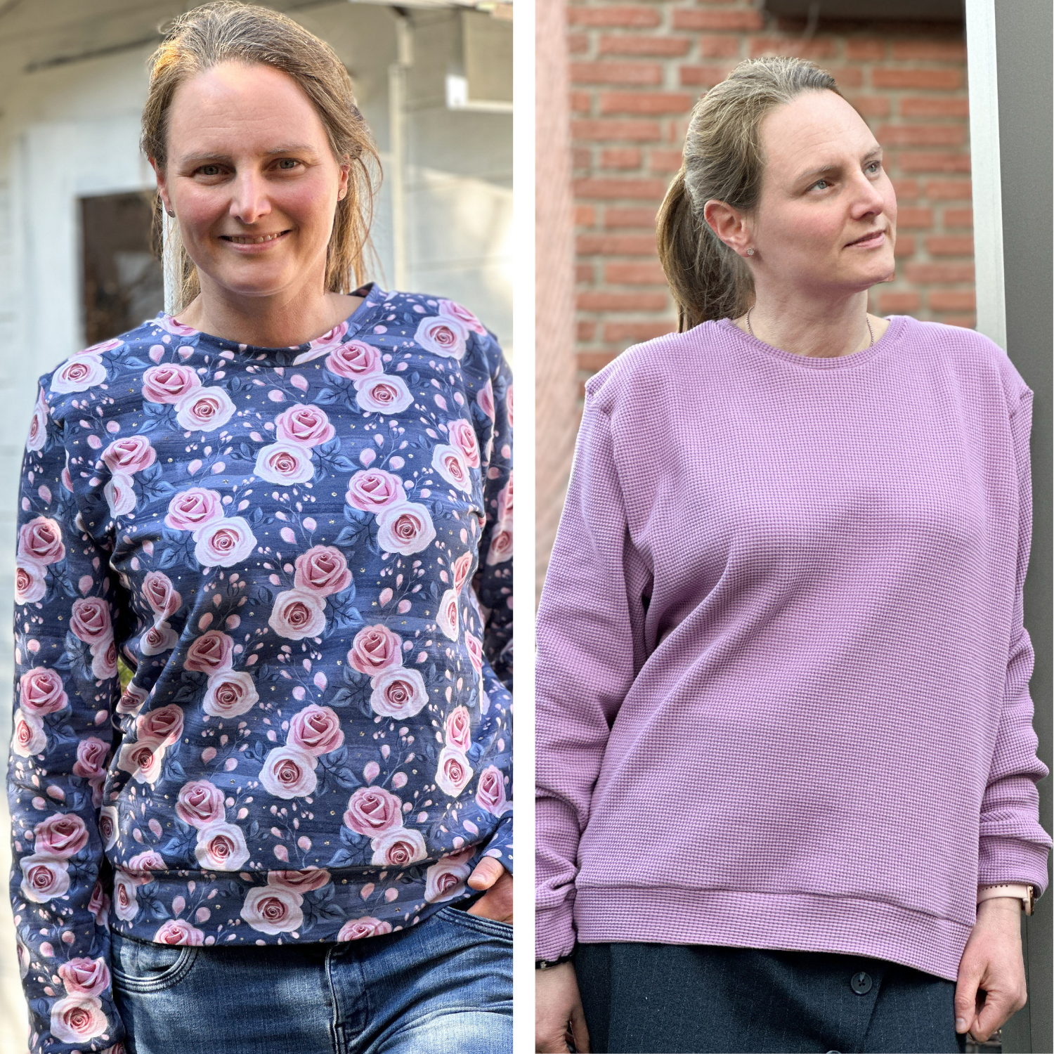 Sew4me Paula Pullover Schnittmuster Gr. 34-48 PDF Jersey