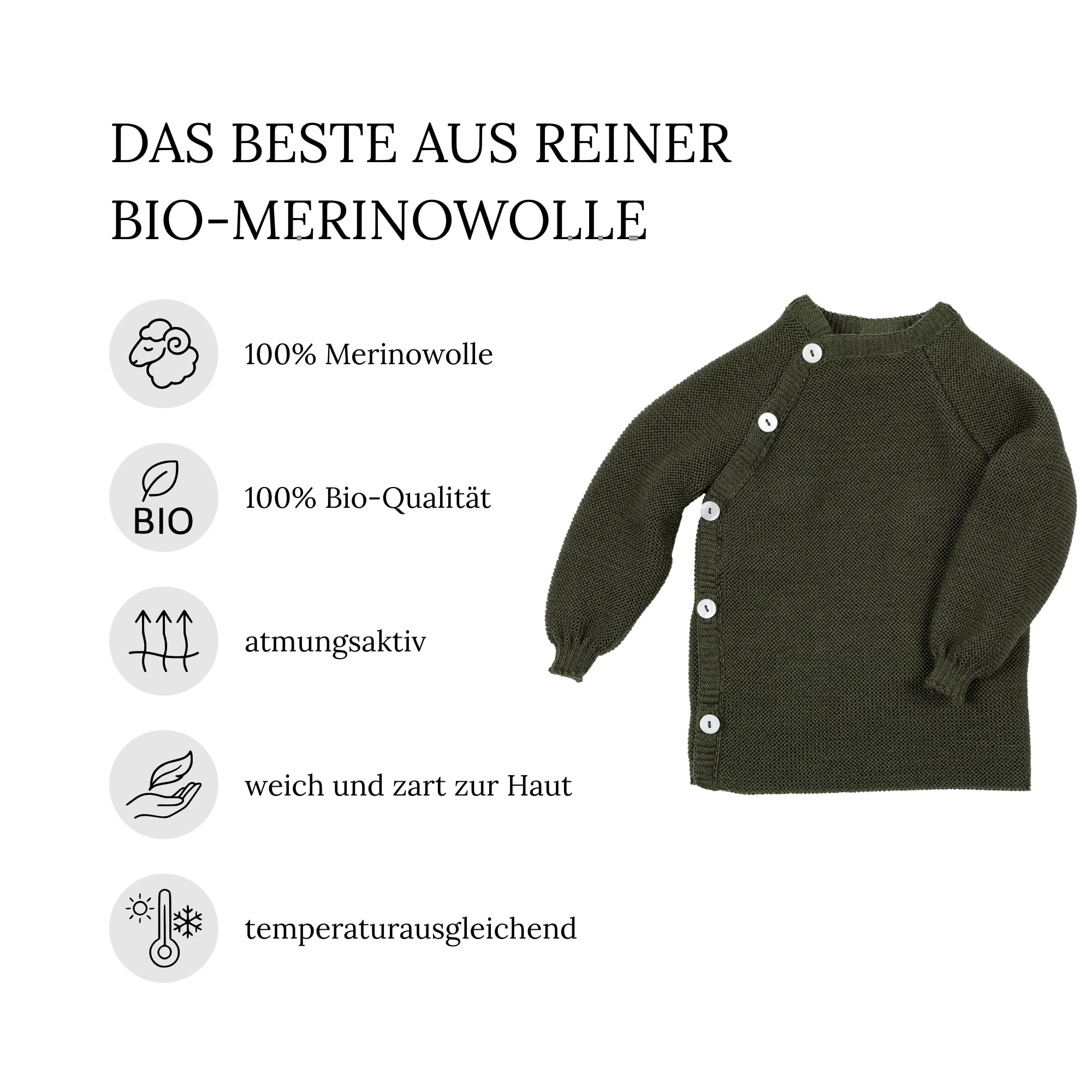 Reiff Schlüttli Uni Bio-Merino Pullover Fels kbT Wolle