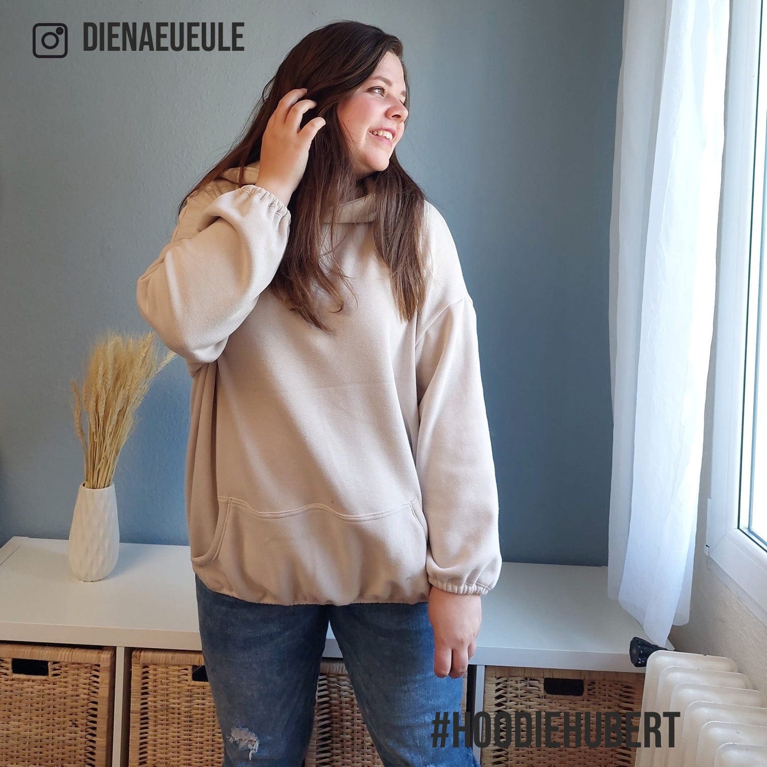 Sewingmachina Hubert Oversize Hoodie Schnittmuster 2 Längen