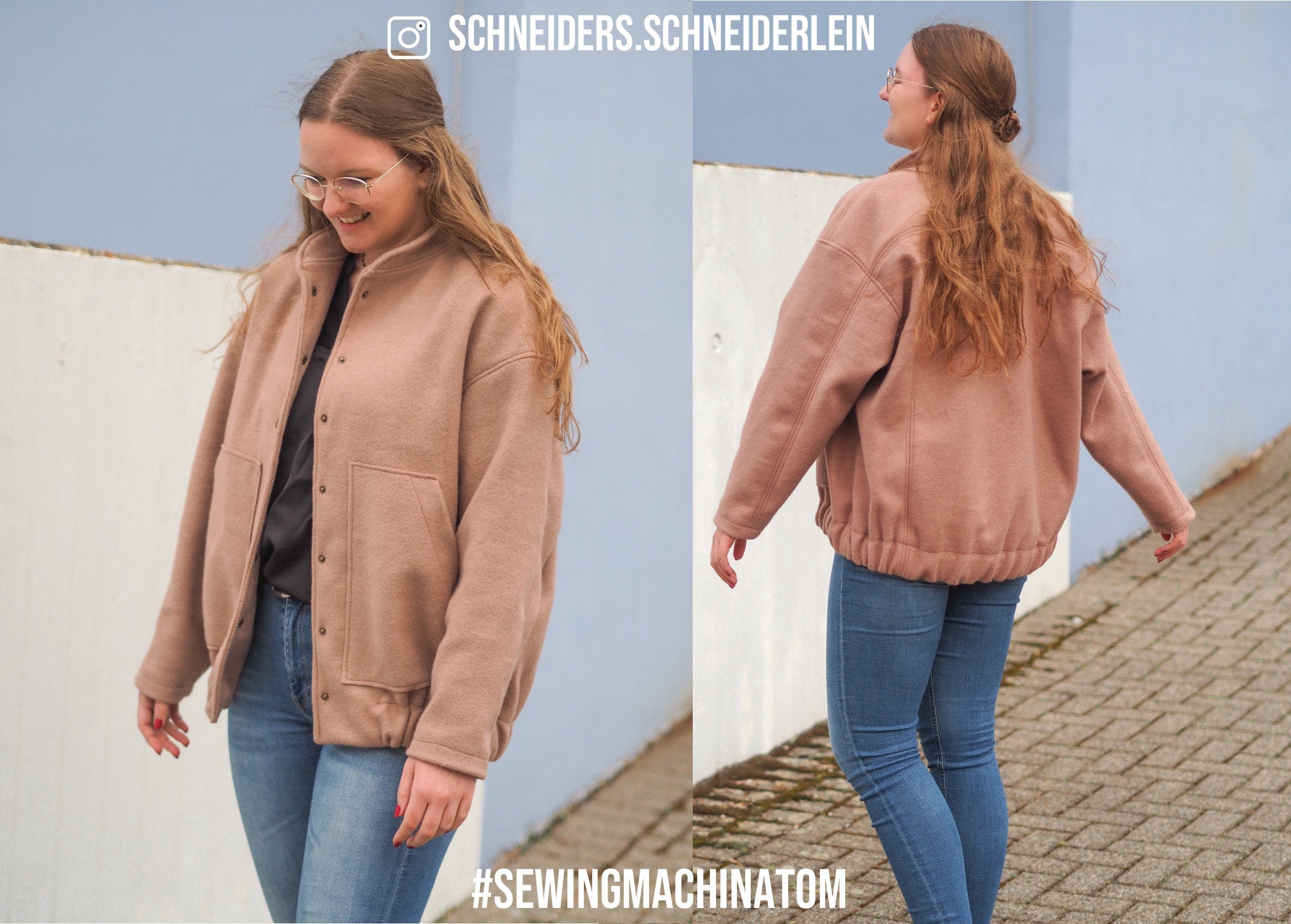 Sewingmachina Tom Bomberjacke Schnittmuster PDF Oversize