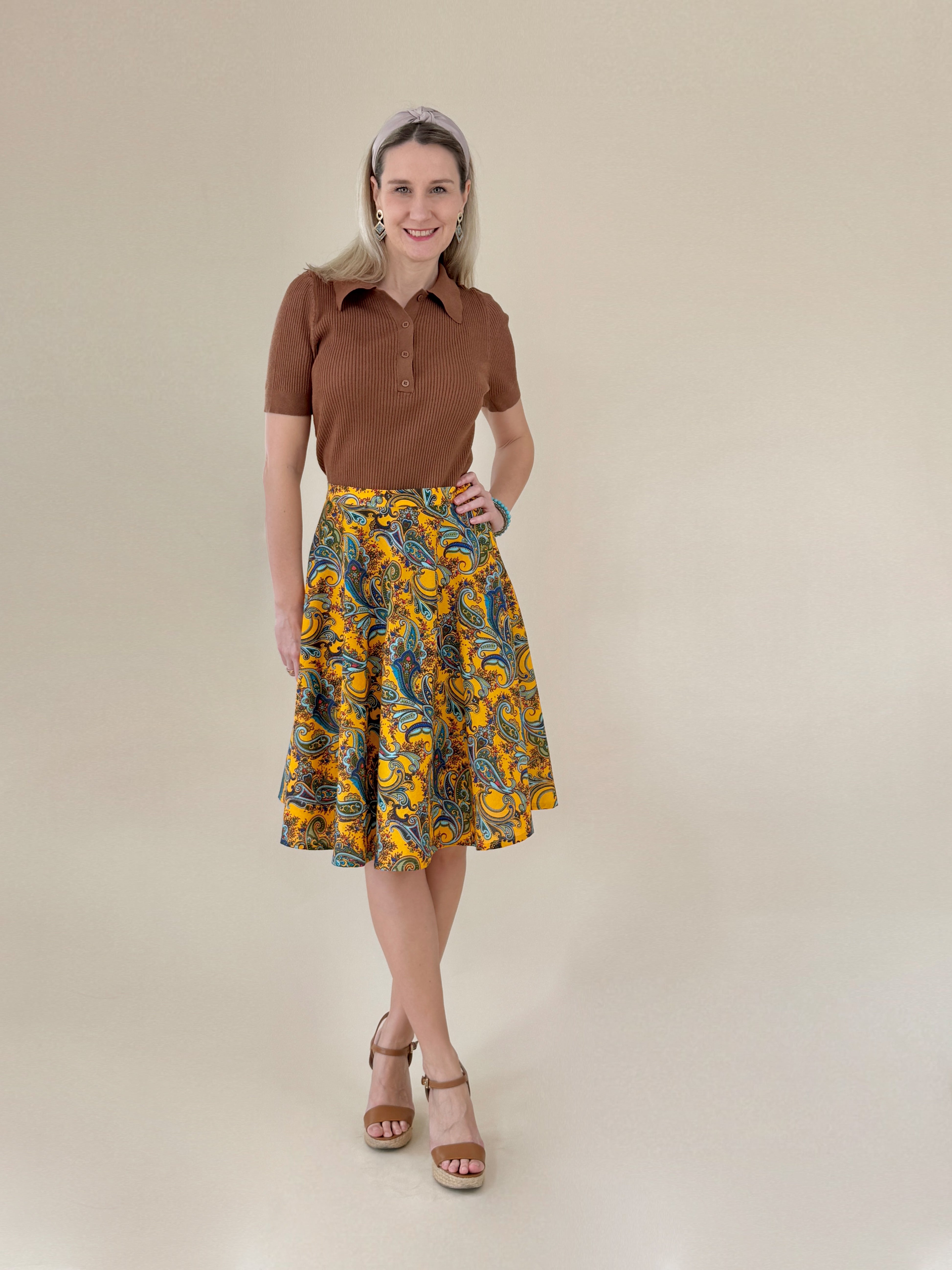 Sew4me Röcke Rock CAMILLE Schnittmuster Gr.34–48 PDF Webware