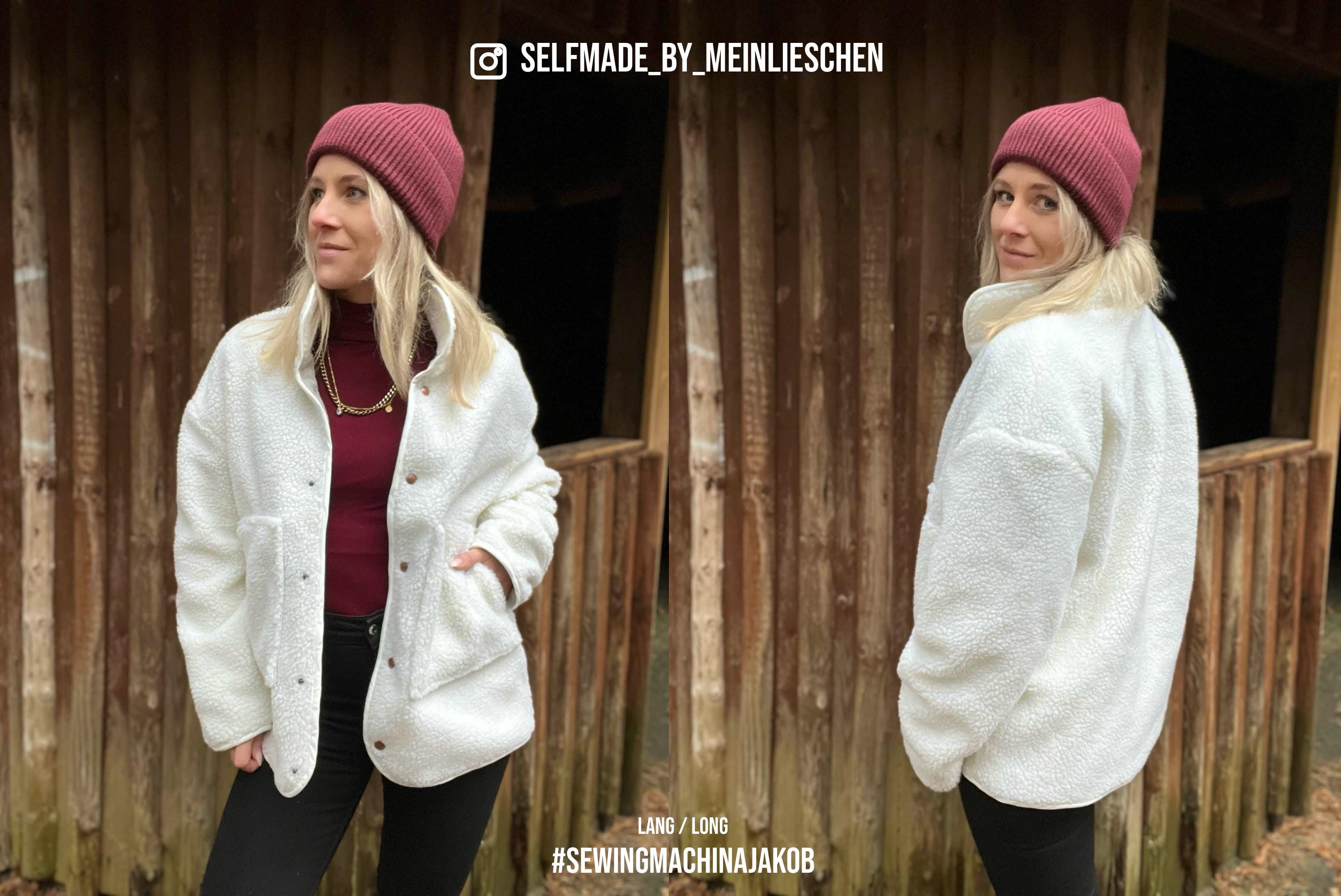 Sewingmachina Jakob Oversize Jacke Schnittmuster PDF gefüttert