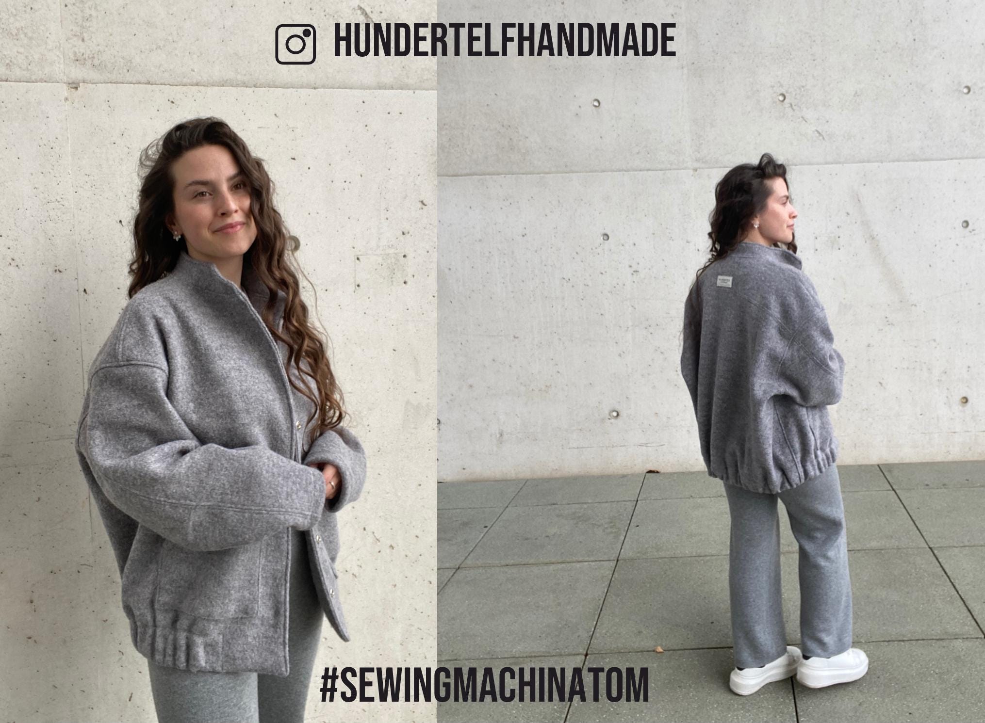 Sewingmachina Tom Bomberjacke Schnittmuster PDF Oversize