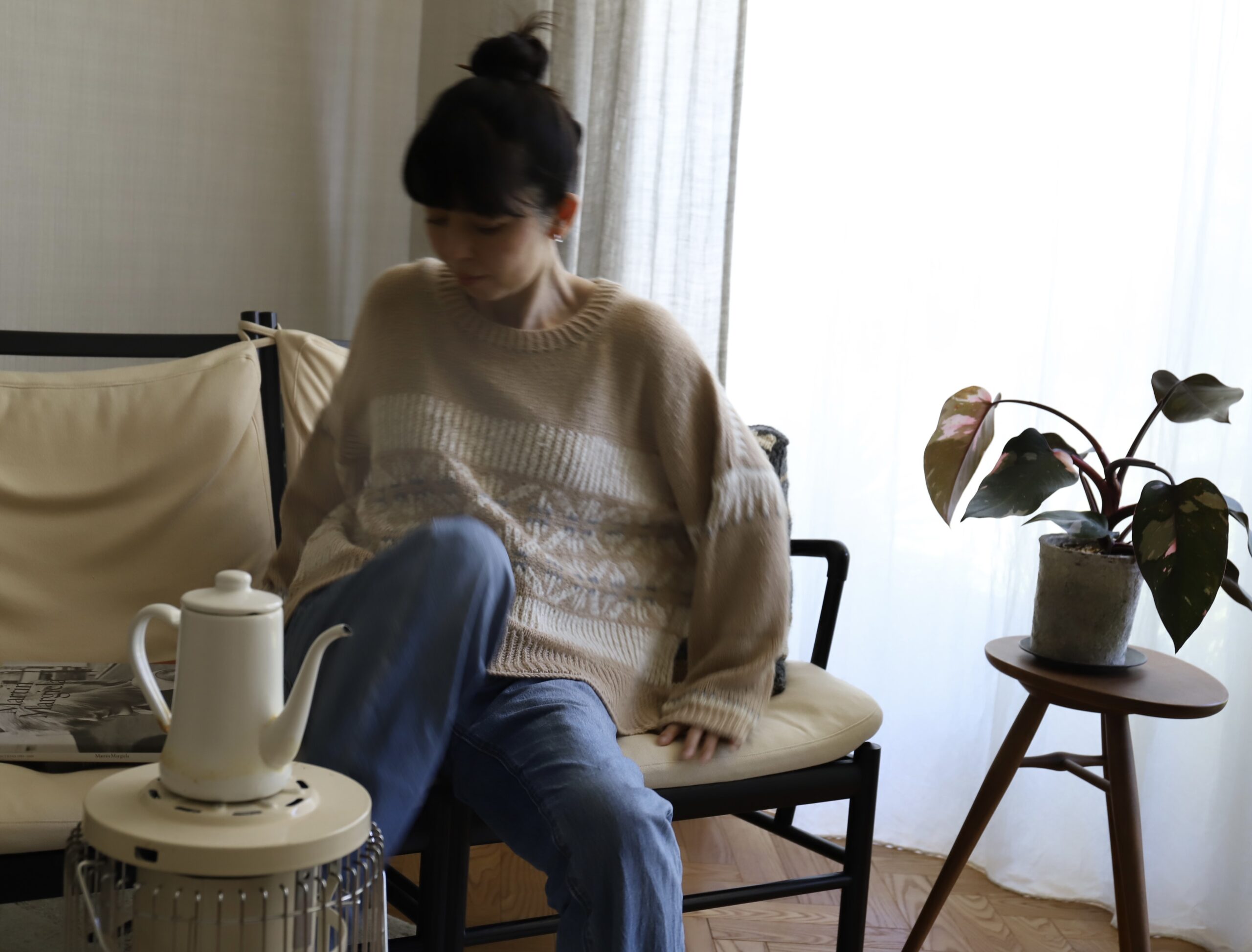 Nomadnoss Rime on Trees Pullover Strickset Gobi Sand