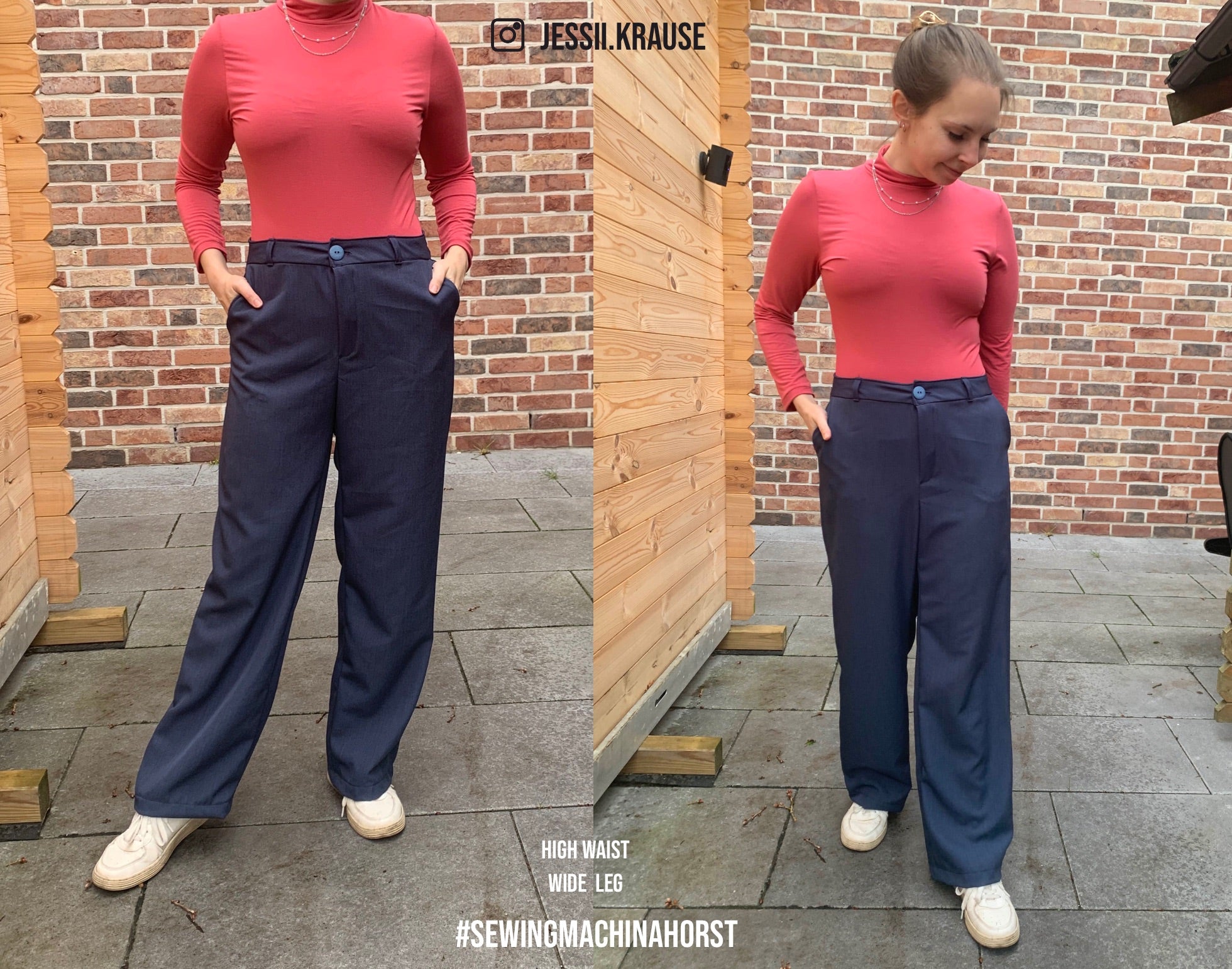 Sewingmachina Horst Hose Schnittmuster weit mit Formbund