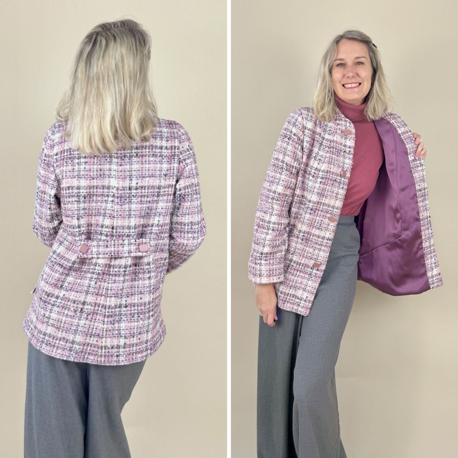 Sew4me ROSI Schnittmuster Jacke Gr. 34-48 PDF Webware