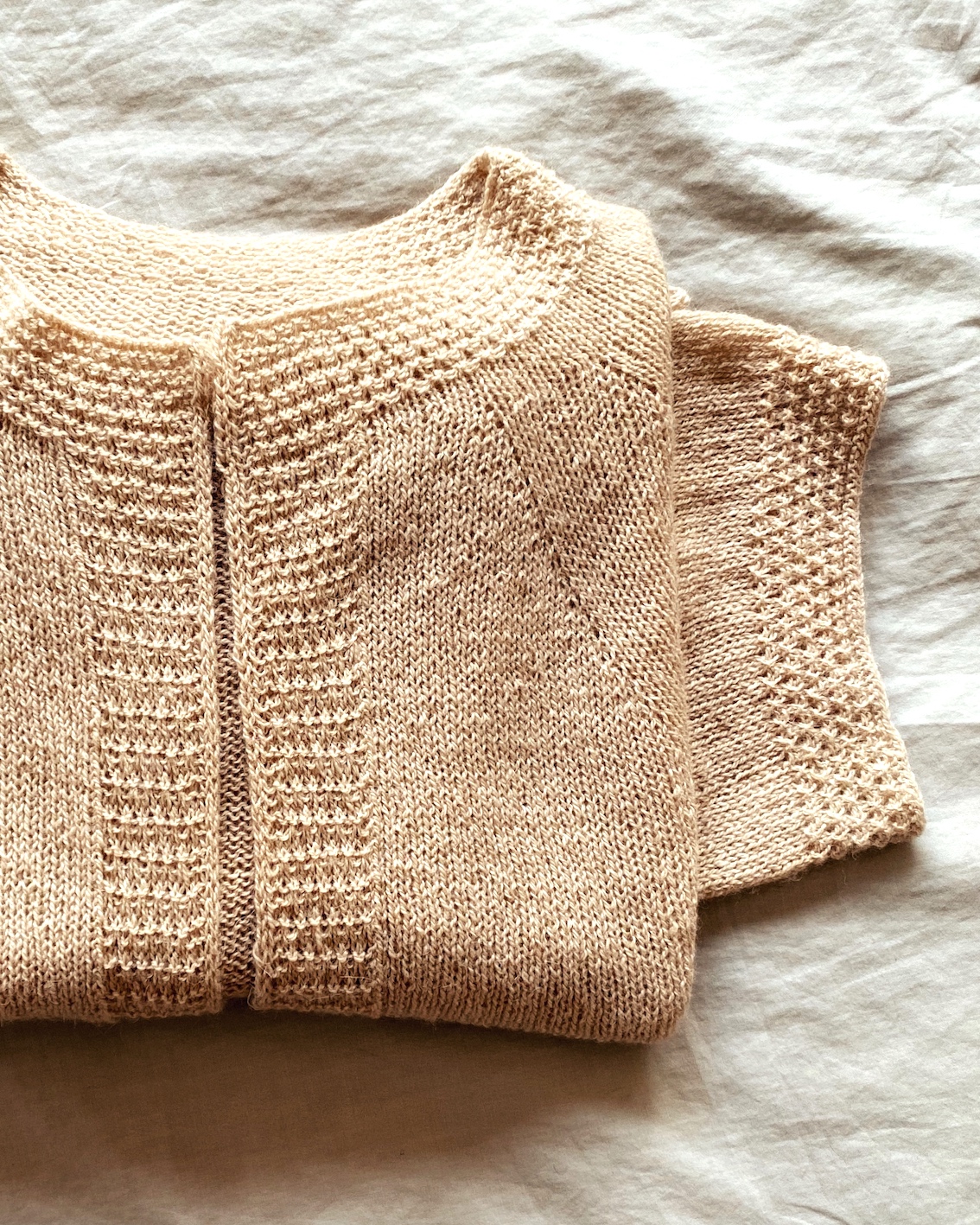 Nomadnoss Timilai Cardigan Strickset Kamel Cropped XS-L