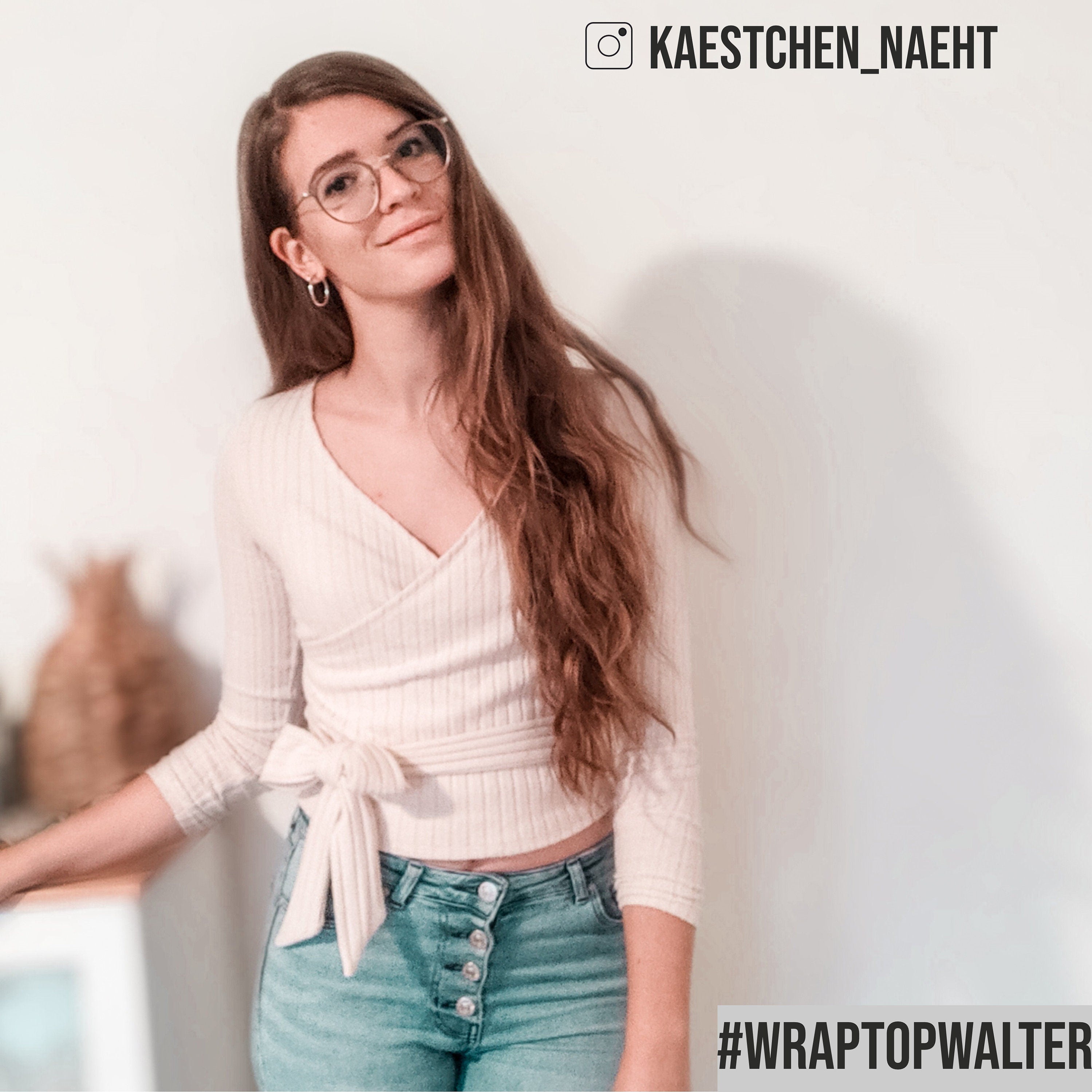 Sewingmachina Walter Wickeltop Schnittmuster Jersey