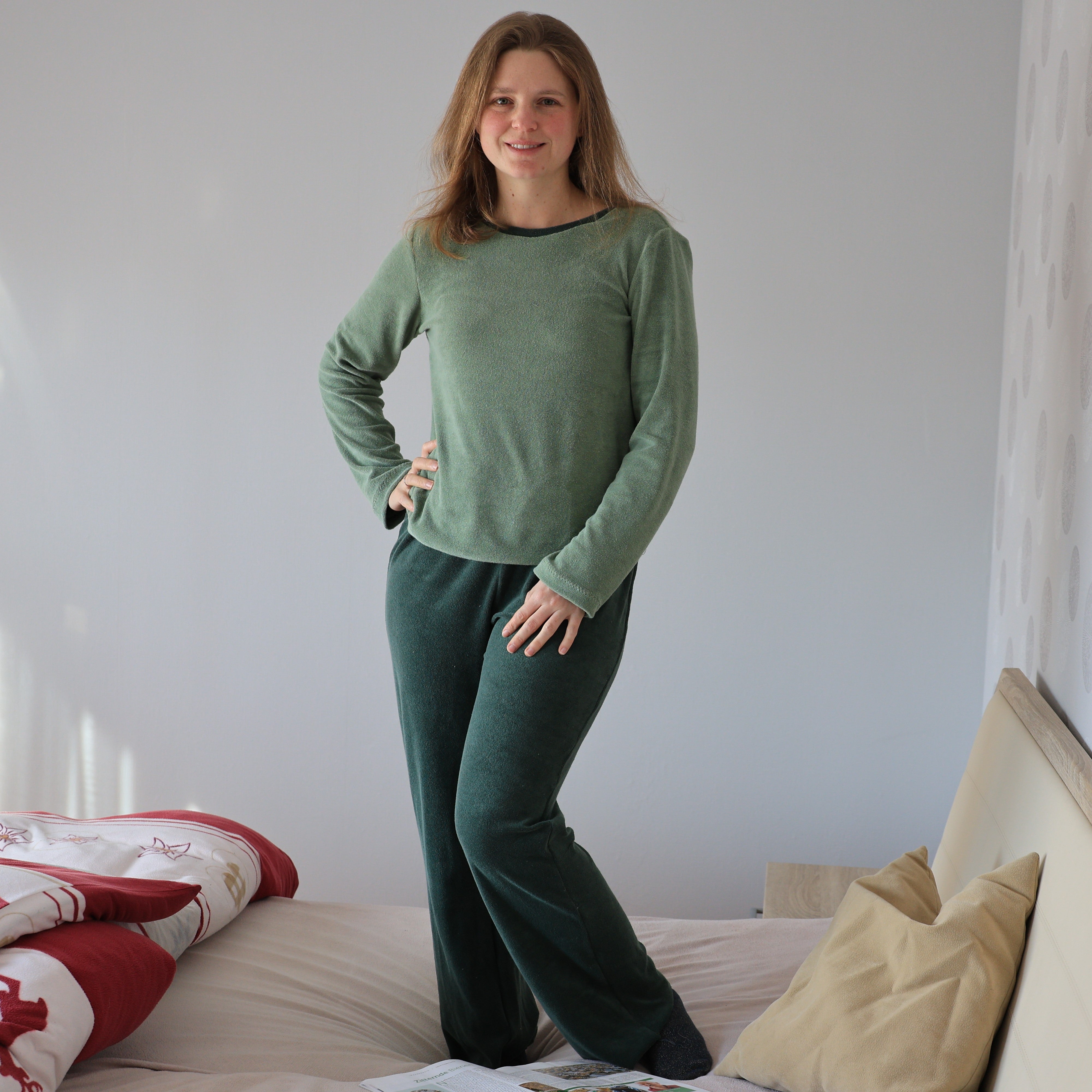 Sew4me CLARA Pyjama-Set Schnittmuster Gr. 34-48 PDF Jersey