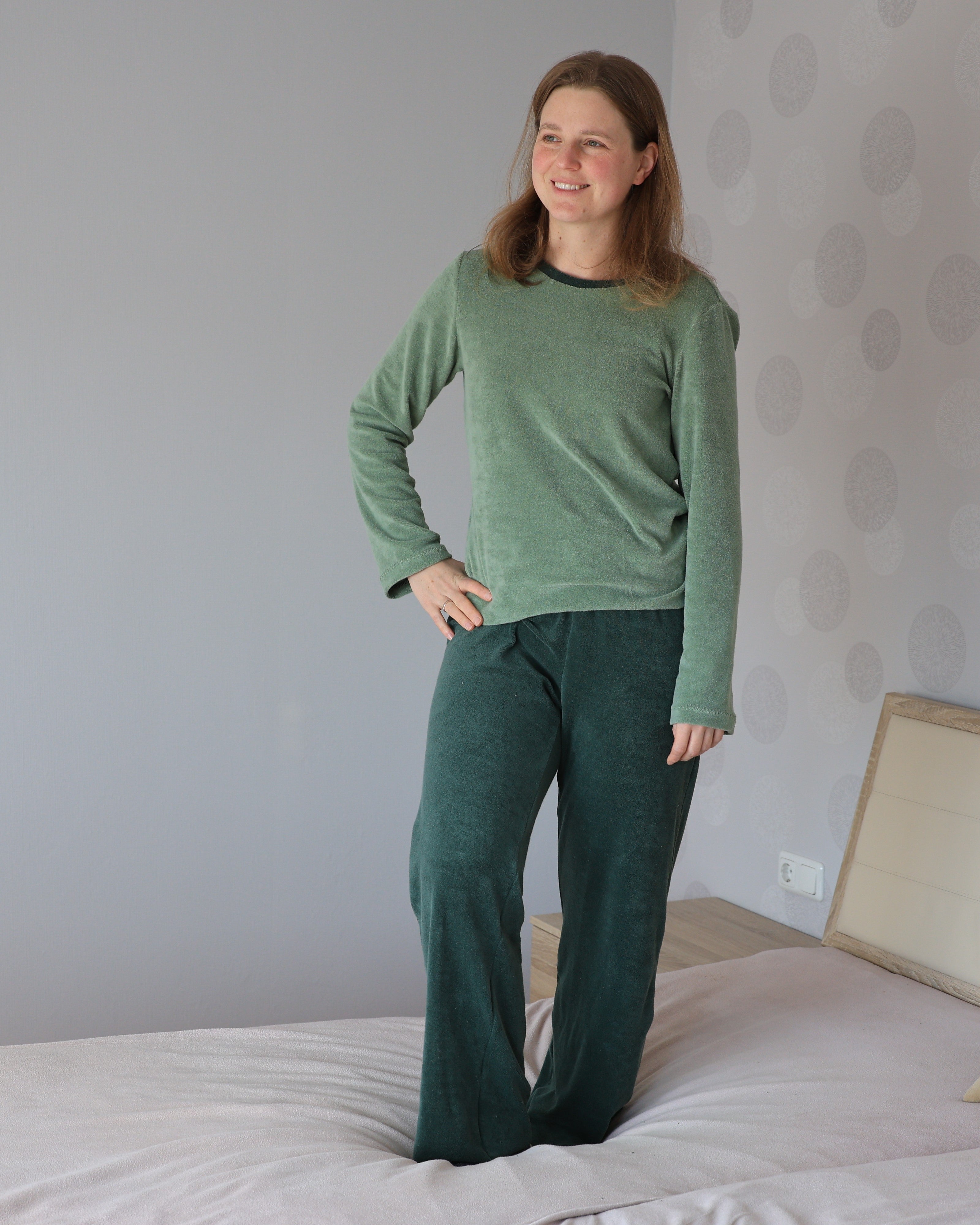Sew4me CLARA Hose Schnittmuster Gr. 34-48 PDF Maschenware