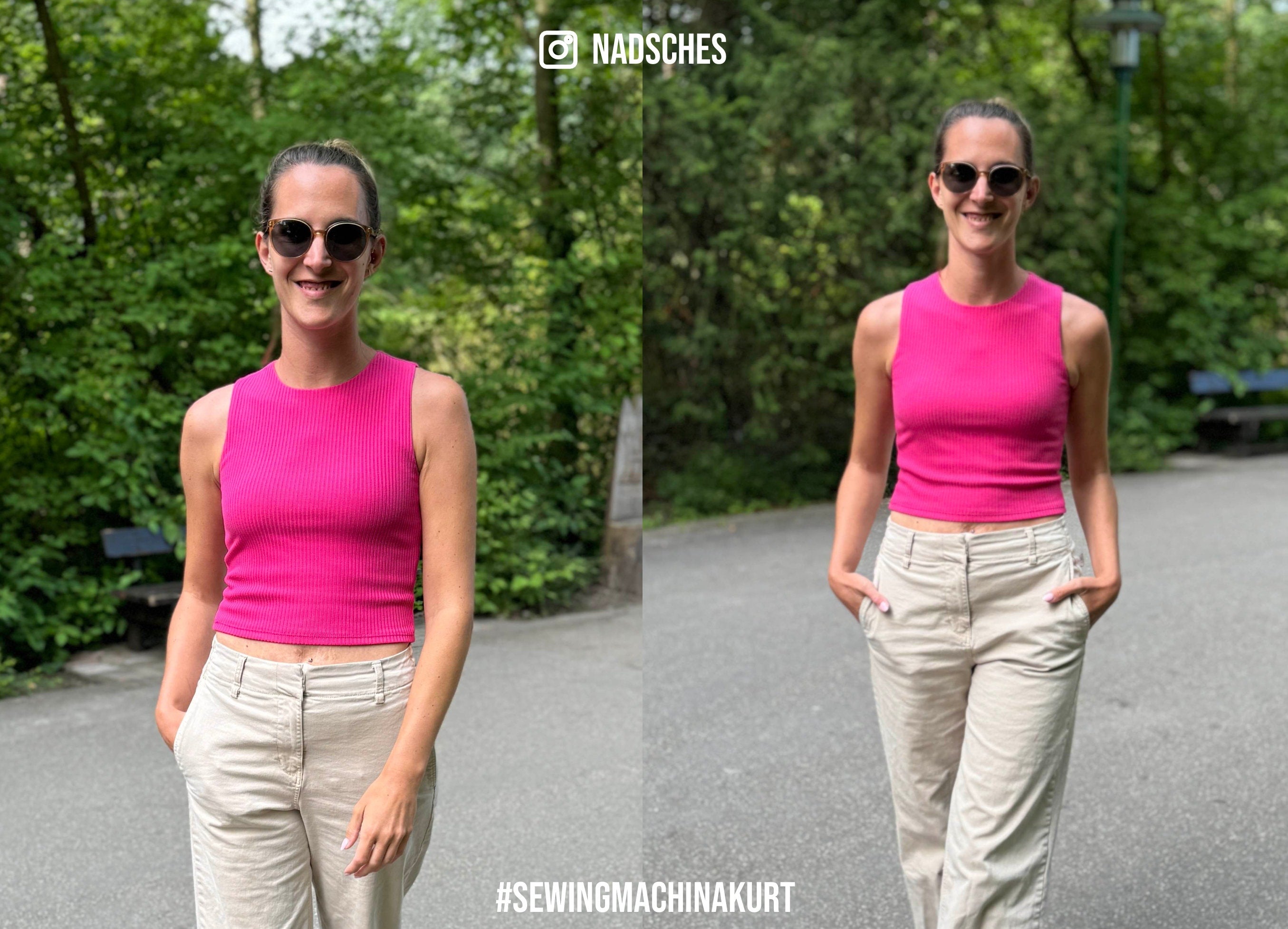 Sewingmachina Kurt Tanktop Schnittmuster PDF Rundhals
