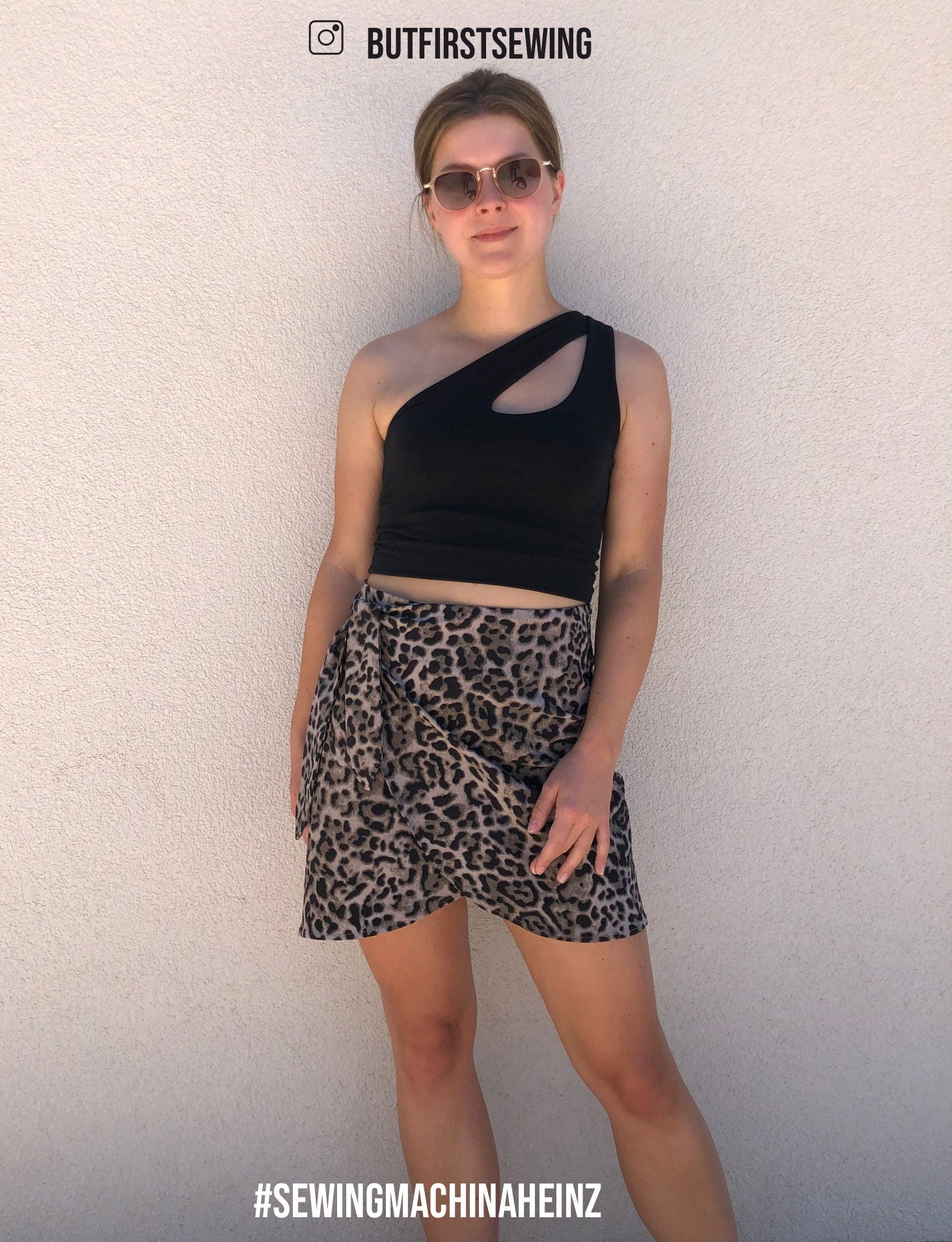 Sewingmachina Heinz One-Shoulder-Top Schnittmuster PDF Jersey
