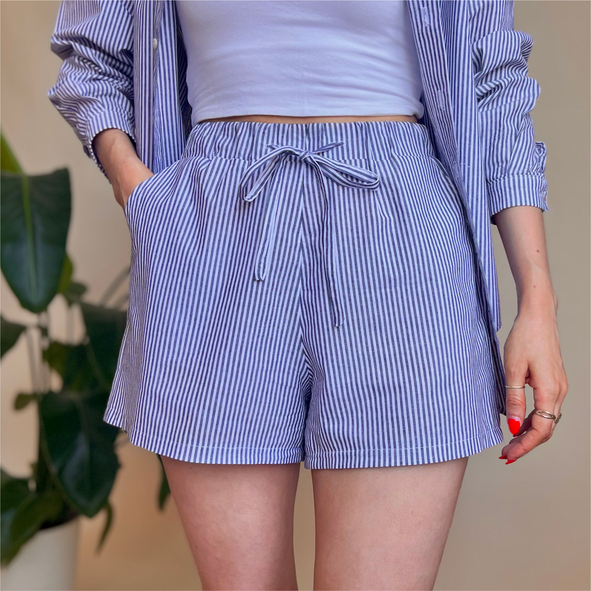 Sewingmachina Udo Shorts Schnittmuster High-Waist Gummibund