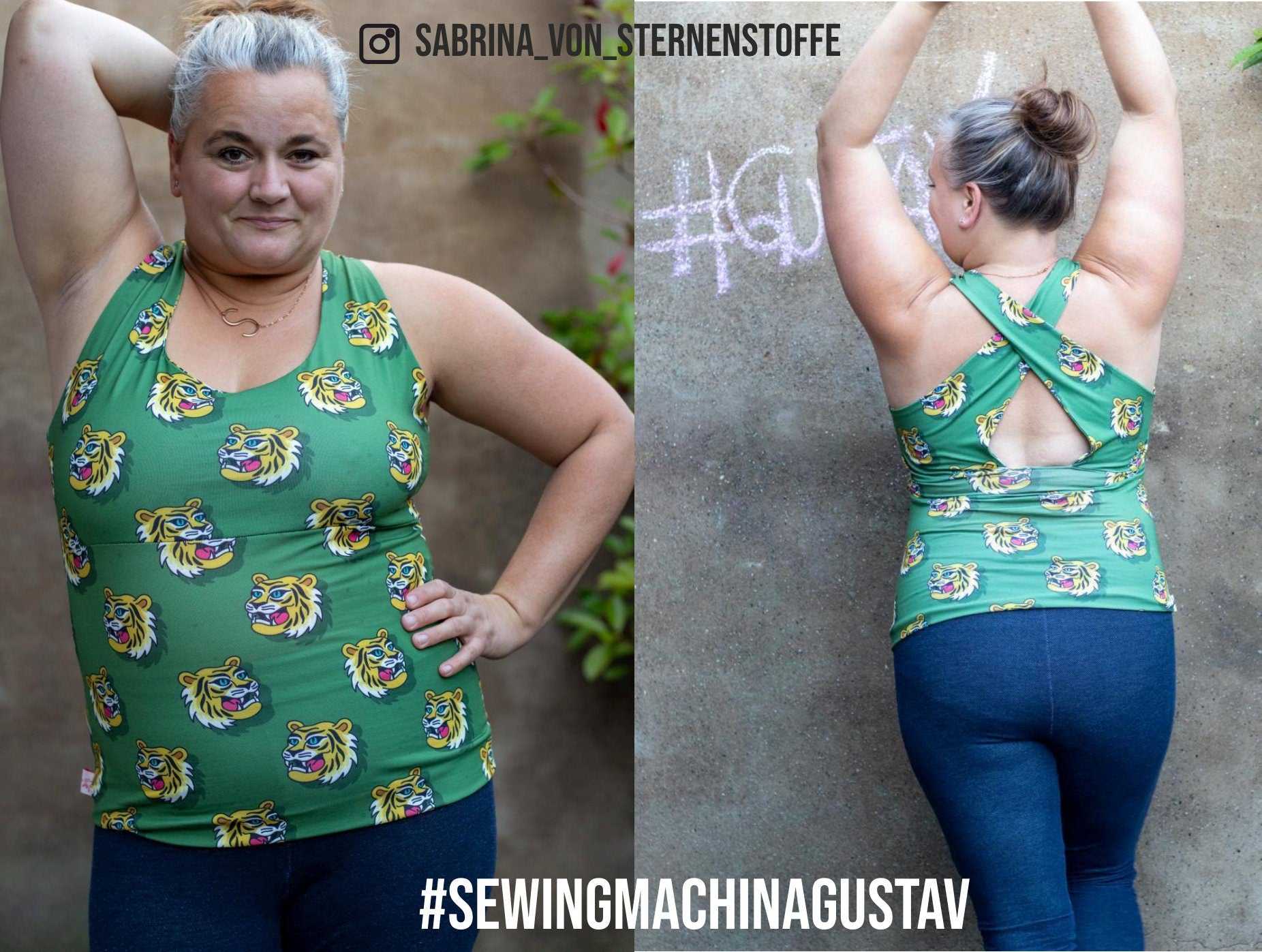 Sewingmachina Gustav Sporttop Schnittmuster PDF Lycra