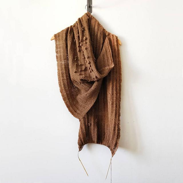 Nomadnoss Simply Enjoy Dyyni Schal Strickset Kamelhaar