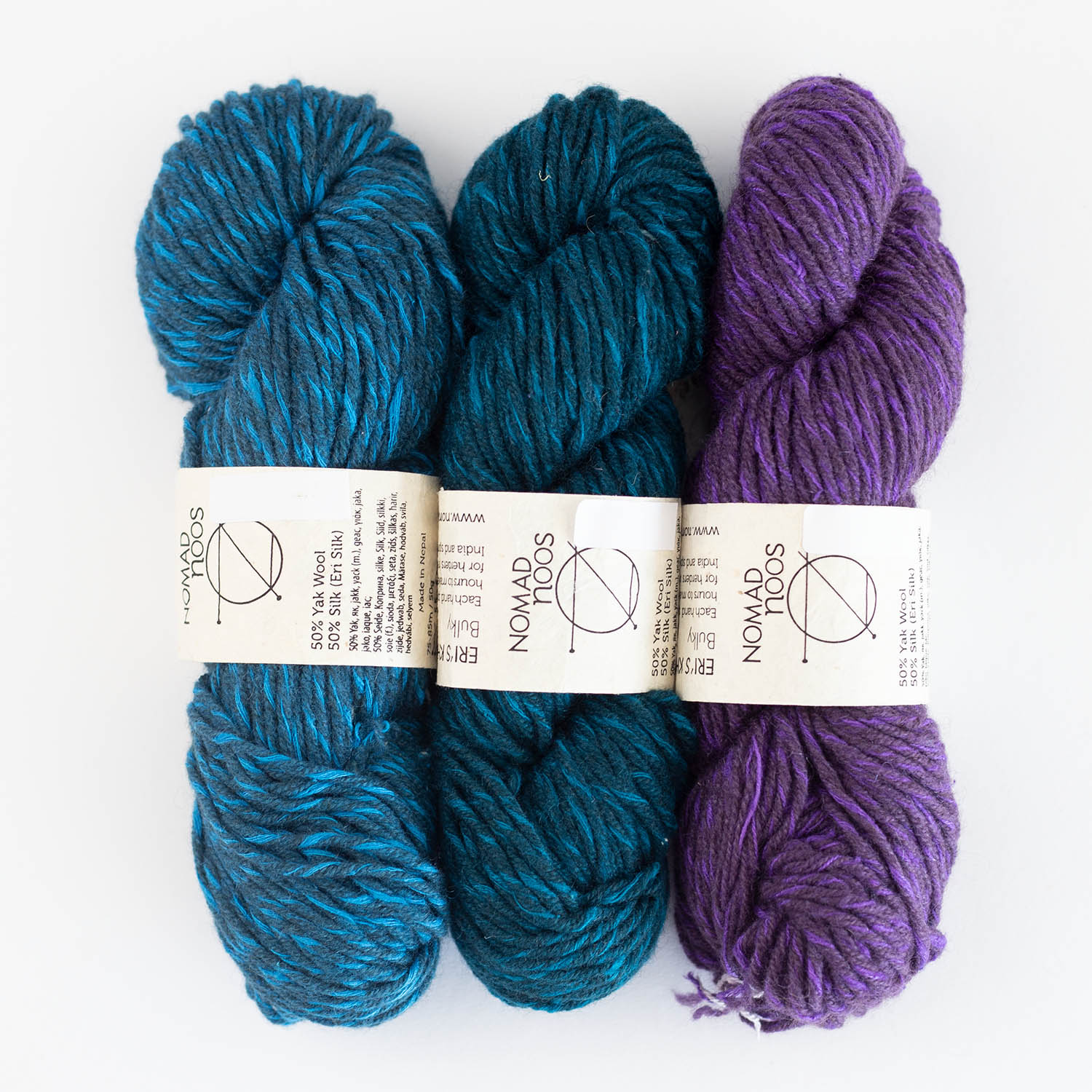 Nomadnoss Yak Eri Khulluh Strickgarn Bulky 50% Yak 50% Eri-Seide