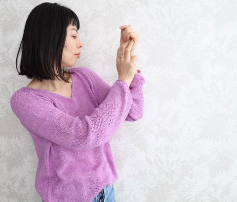 Nomadnoss Simply Enjoy Koeda Sumile Pullover Strickset Seide