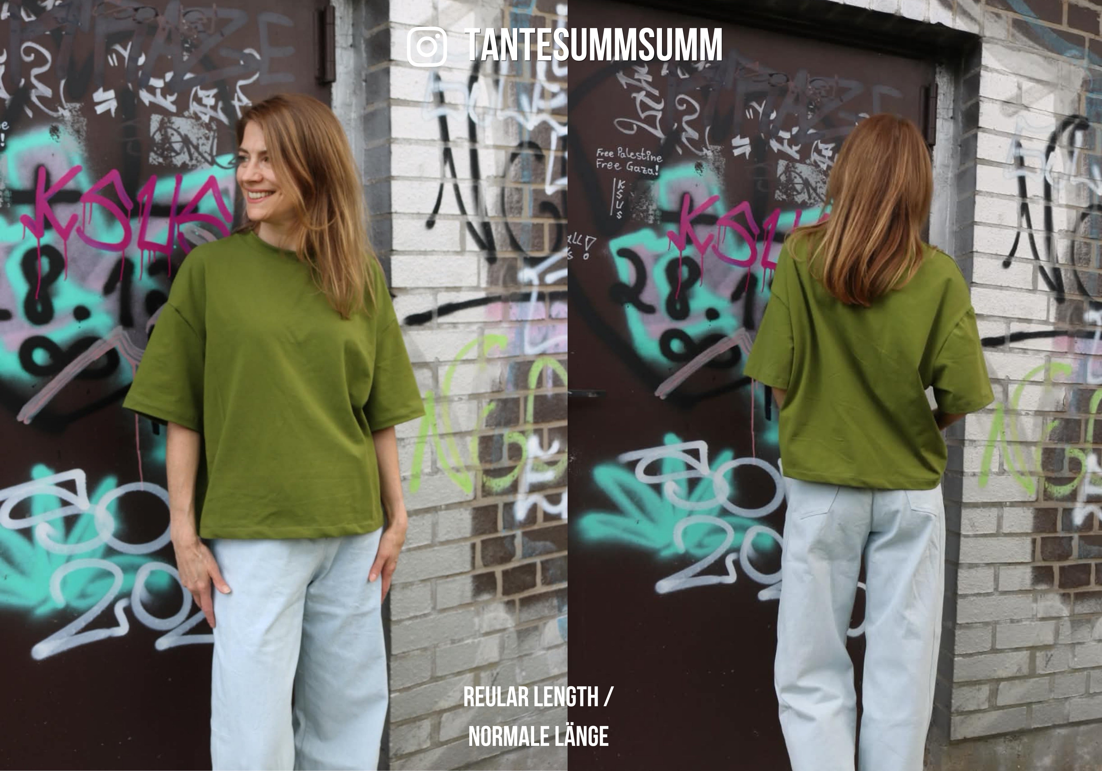 Sewingmachina Freddy Oversize Shirt Schnittmuster PDF Anfänger