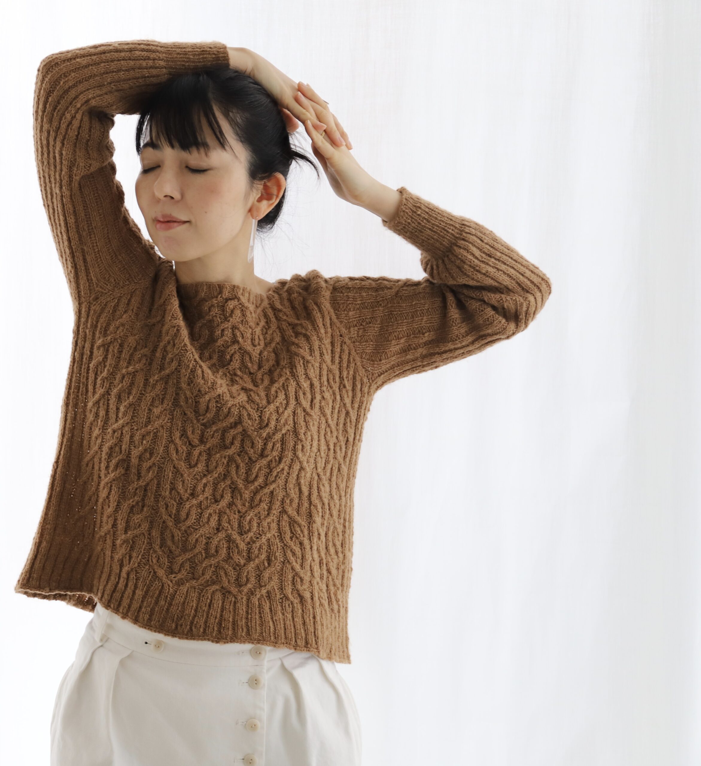 Nomadnoss Simply Enjoy Caroline Pullover Strickset Kamel
