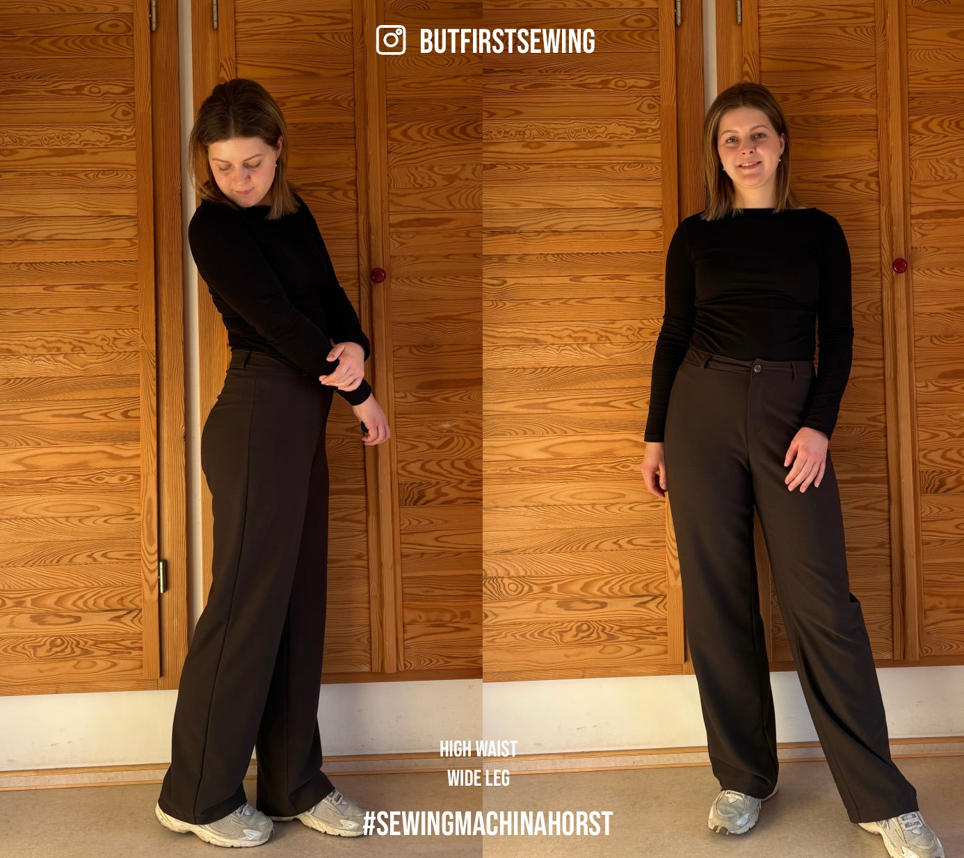 Sewingmachina Horst Hose Schnittmuster weit mit Formbund