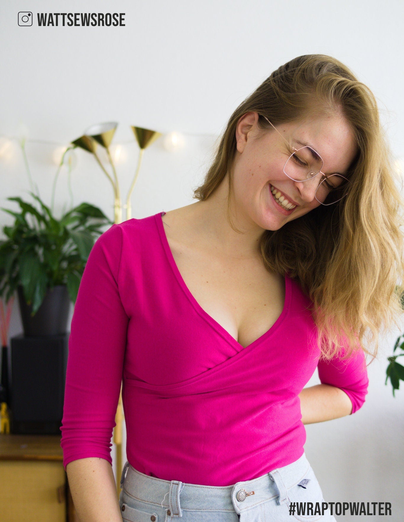 Sewingmachina Walter Wickeltop Schnittmuster Jersey