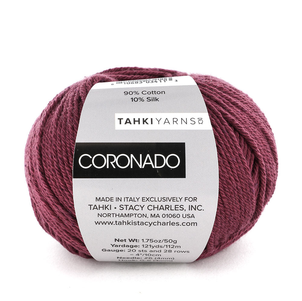 Tahki Coronado Strickgarn Weiß 1 Baumwolle-Seide DK