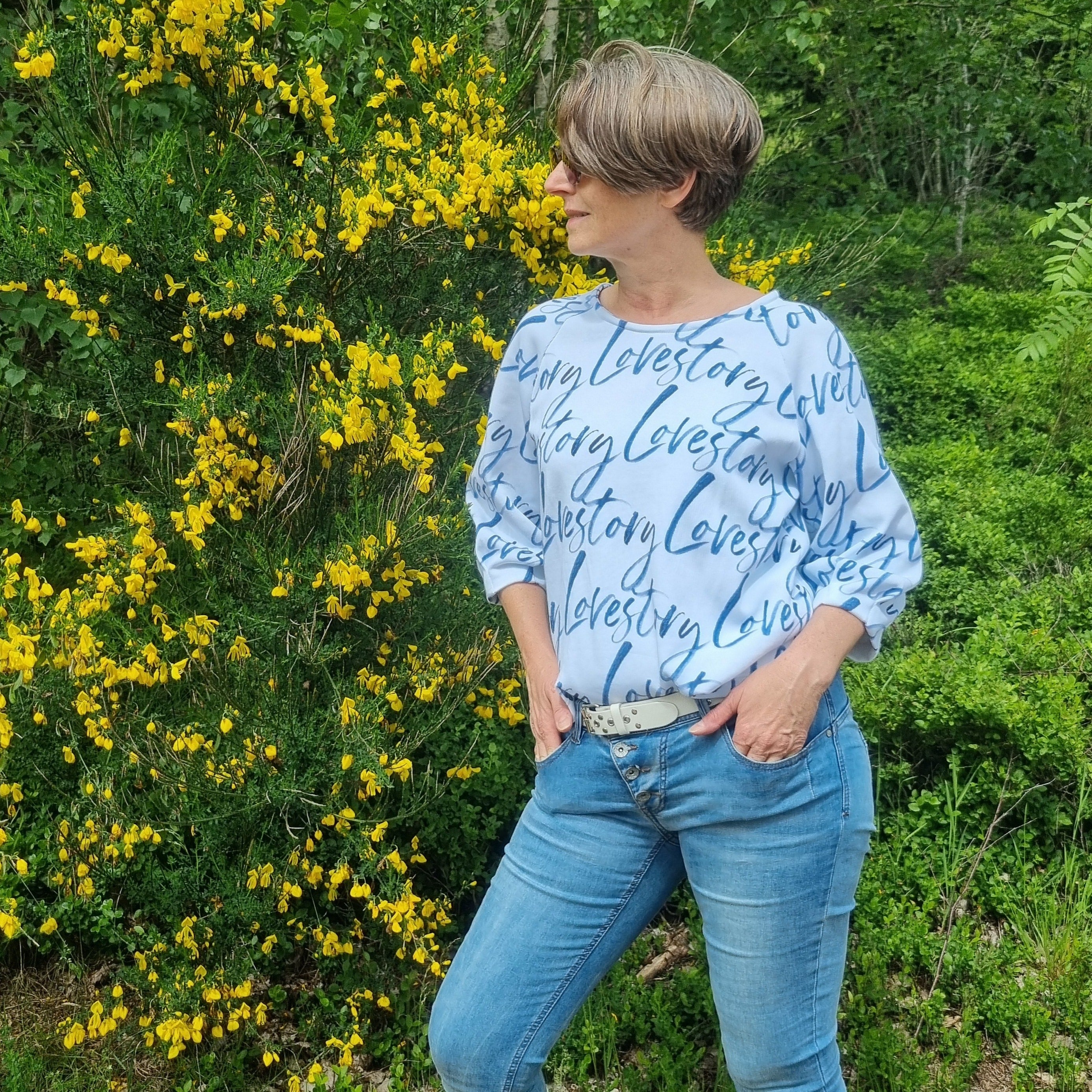 Sew4me CALLA Schnittmuster Shirt Gr. 34-56 PDF Jersey