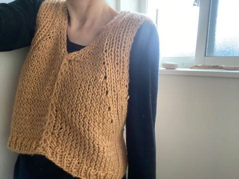 Nomadnoss Kago Weste Strickset Sartuul Bulky Schafwolle