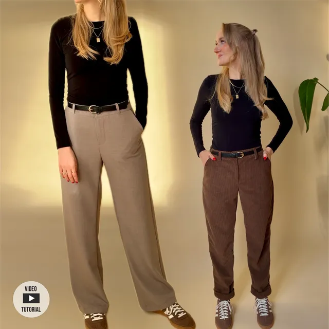 Sewingmachina Horst Hose Schnittmuster weit mit Formbund