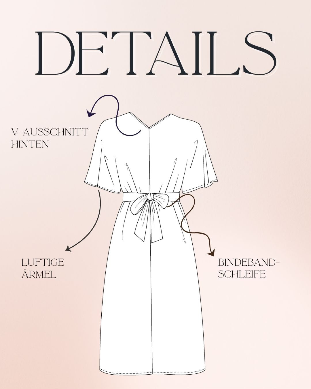 Sew4me HOLLY Kleid Schnittmuster Gr. 34-48 PDF Bindeband