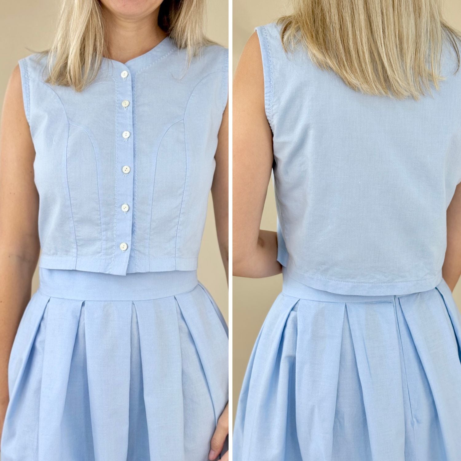 Sew4me LUNA Schnittmuster Bluse Gr. 34-48 PDF Webware