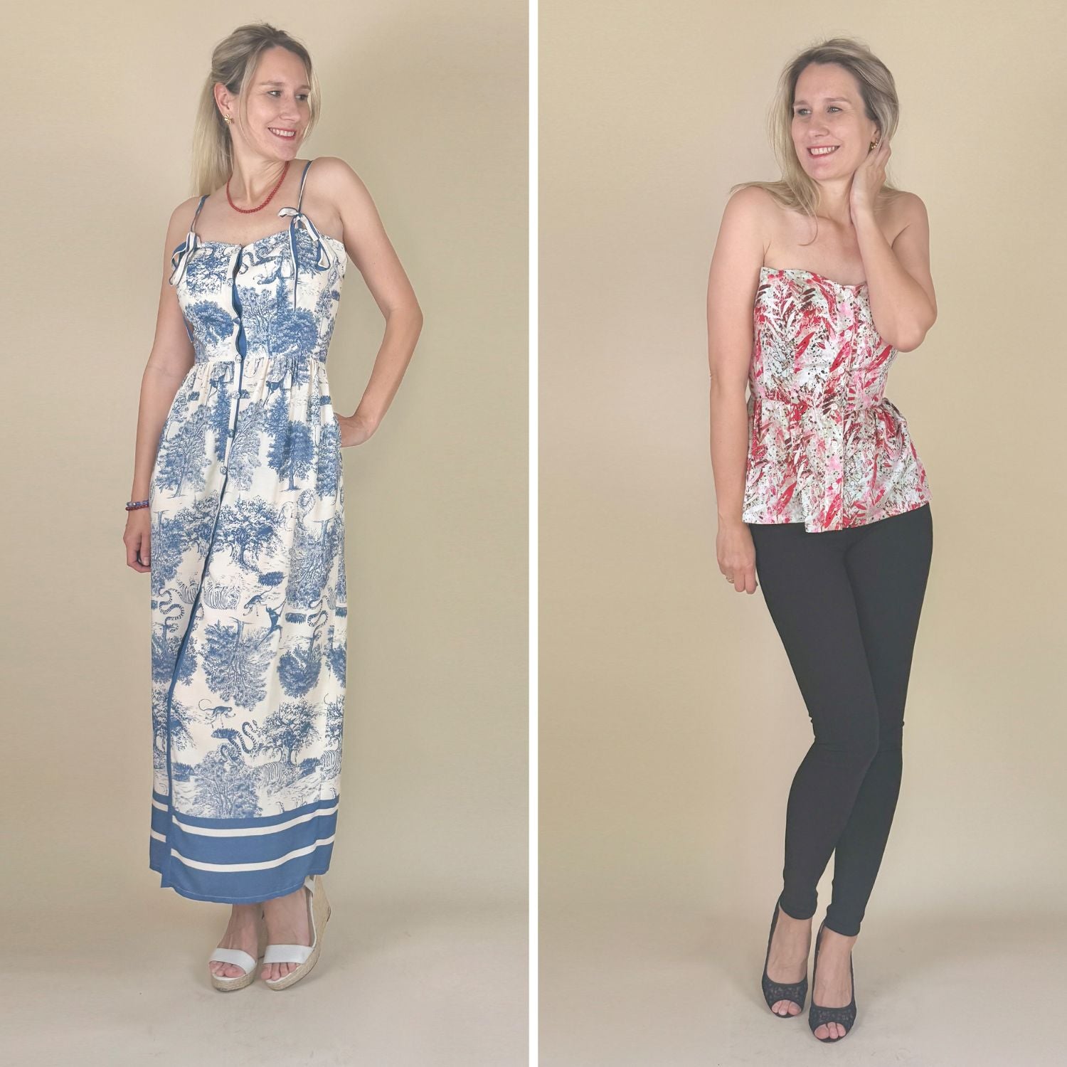 Sew4me Summer Kleid Schnittmuster Gr. 34-48 PDF Webware