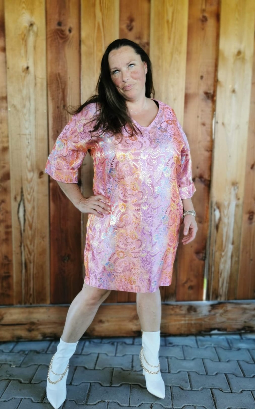 Sew4me TARA Kleid Schnittmuster Gr. 34-56 PDF Maschenware