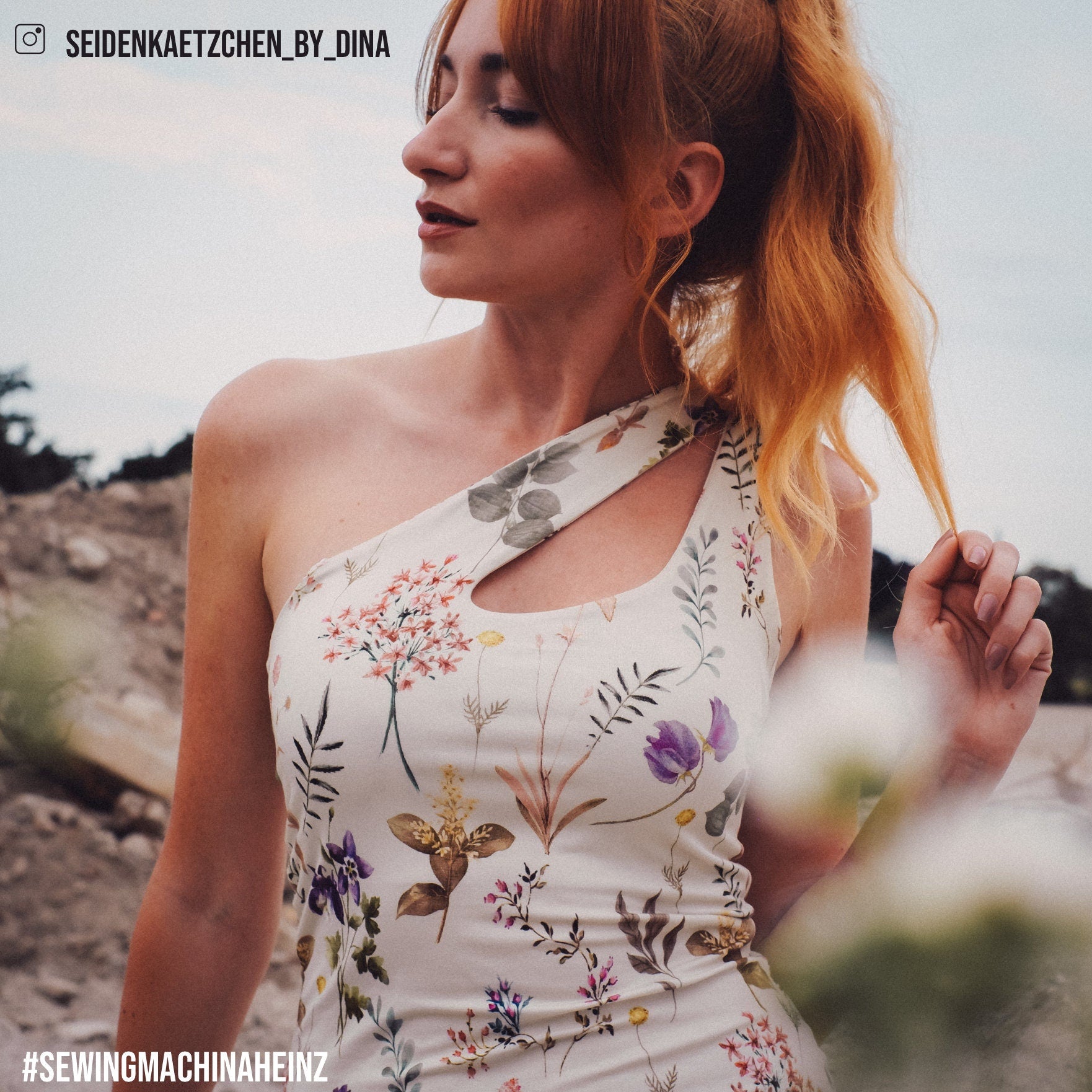 Sewingmachina Heinz One-Shoulder-Top Schnittmuster PDF Jersey