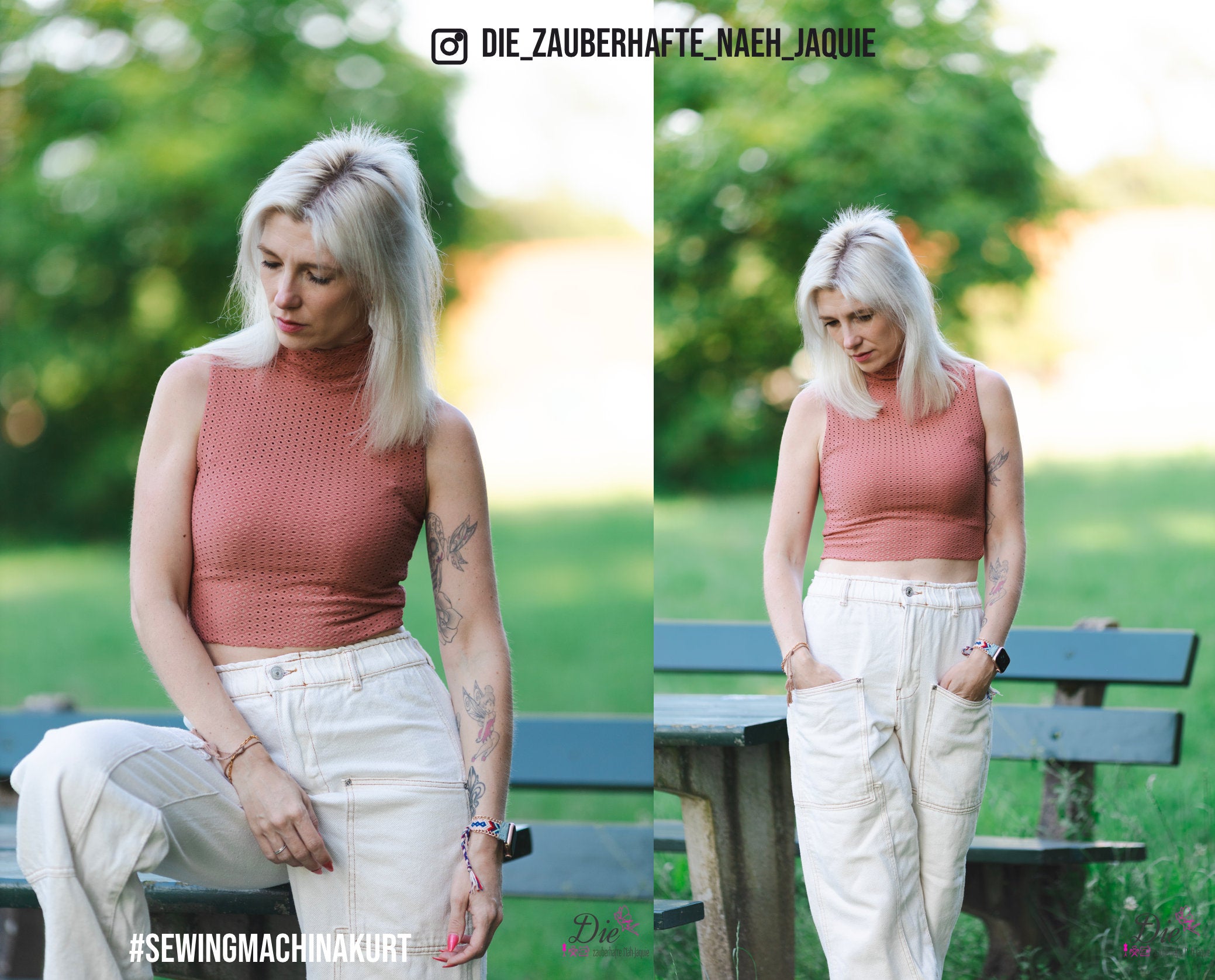 Sewingmachina Kurt Tanktop Schnittmuster PDF Rundhals