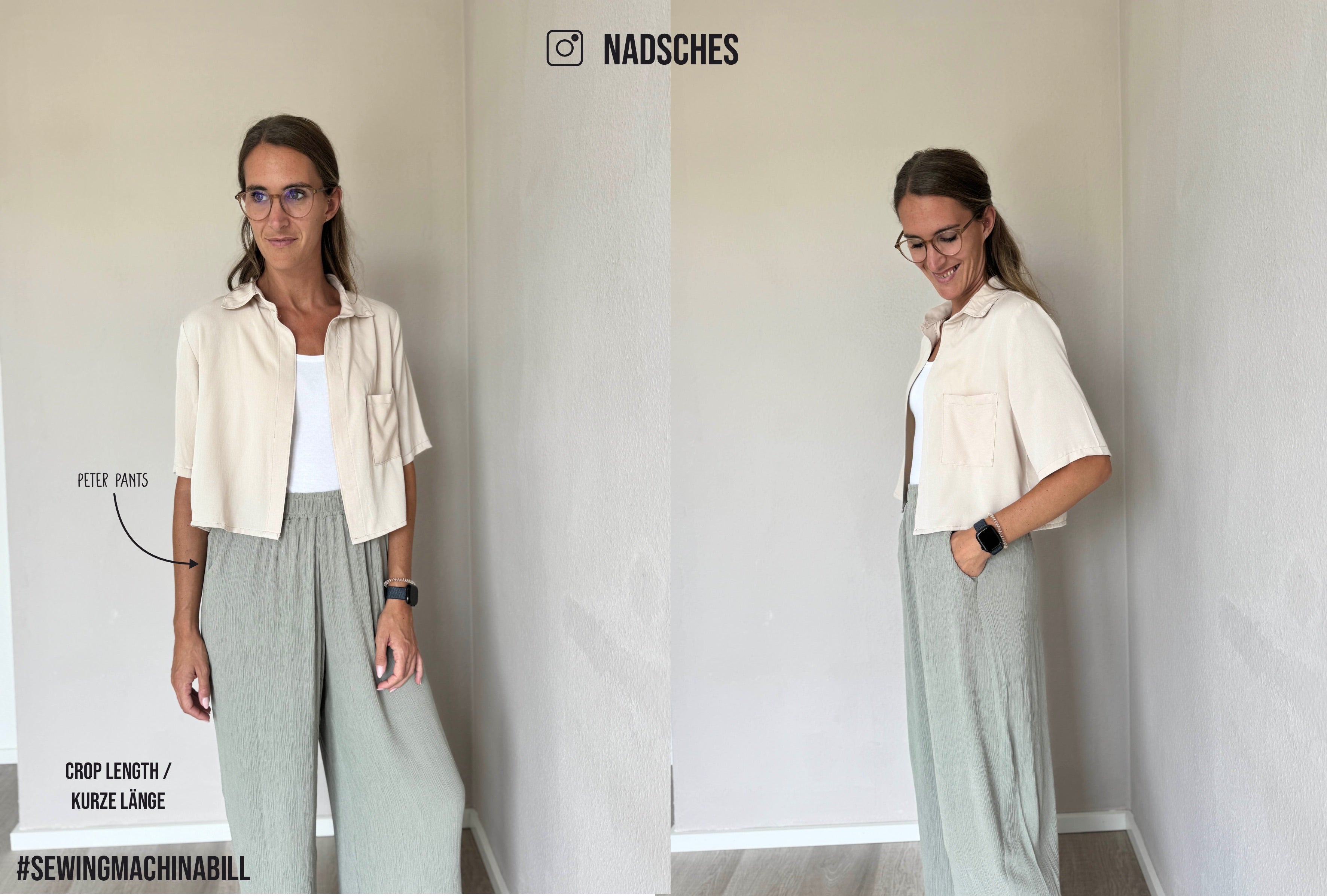 Sewingmachina Peter Udo Bill Bundle Palazzo Shorts Bluse