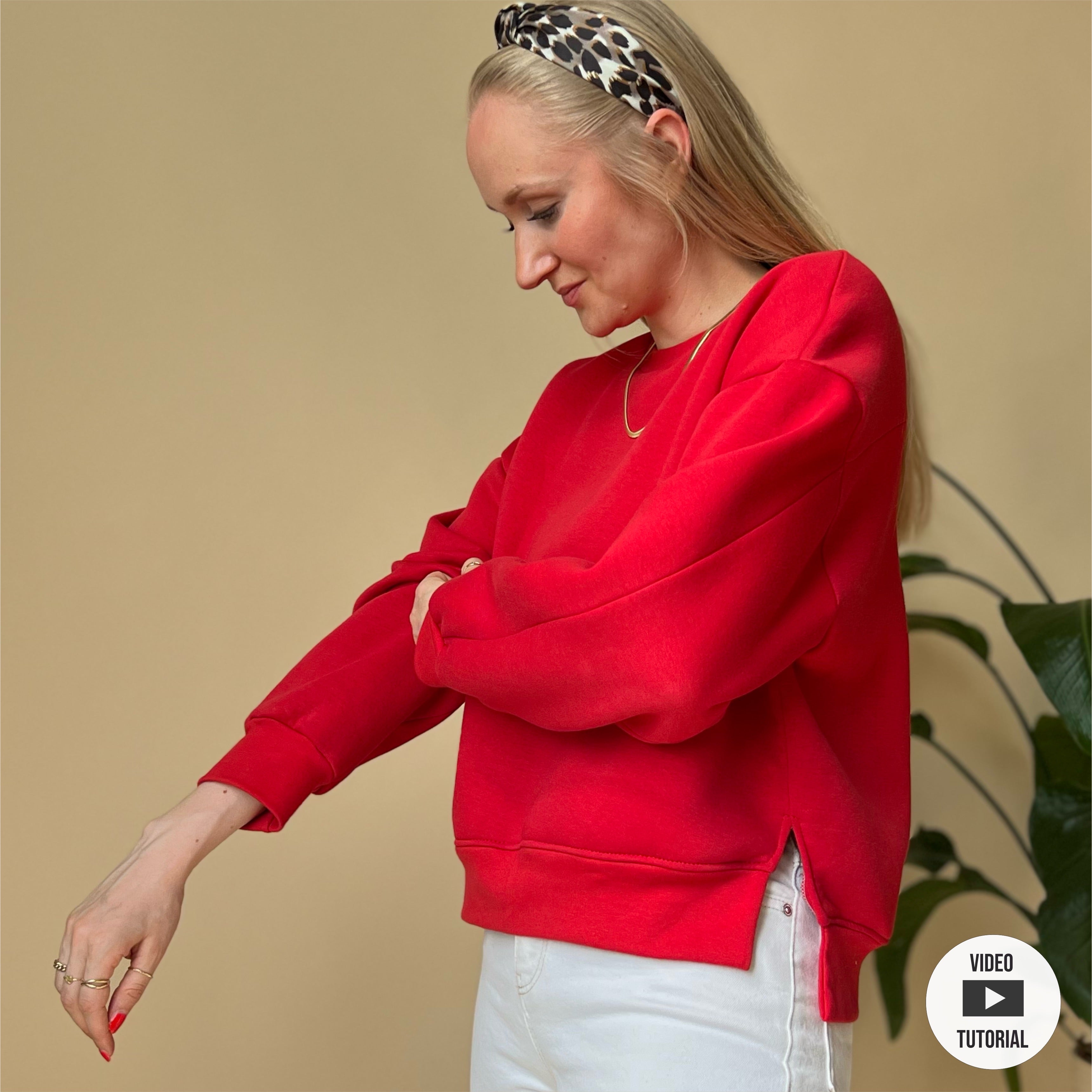Sewingmachina Anton Oversize Pullover Schnittmuster PDF Sweat