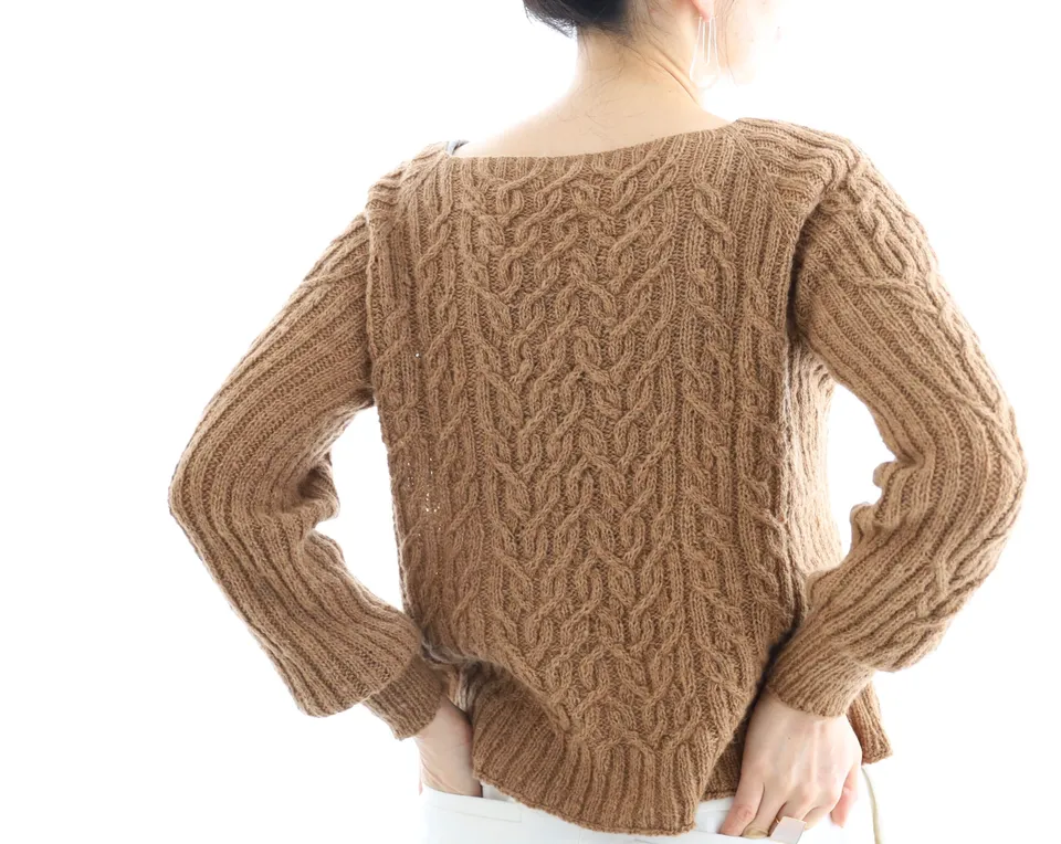 Nomadnoss Simply Enjoy Caroline Pullover Strickset Kamel