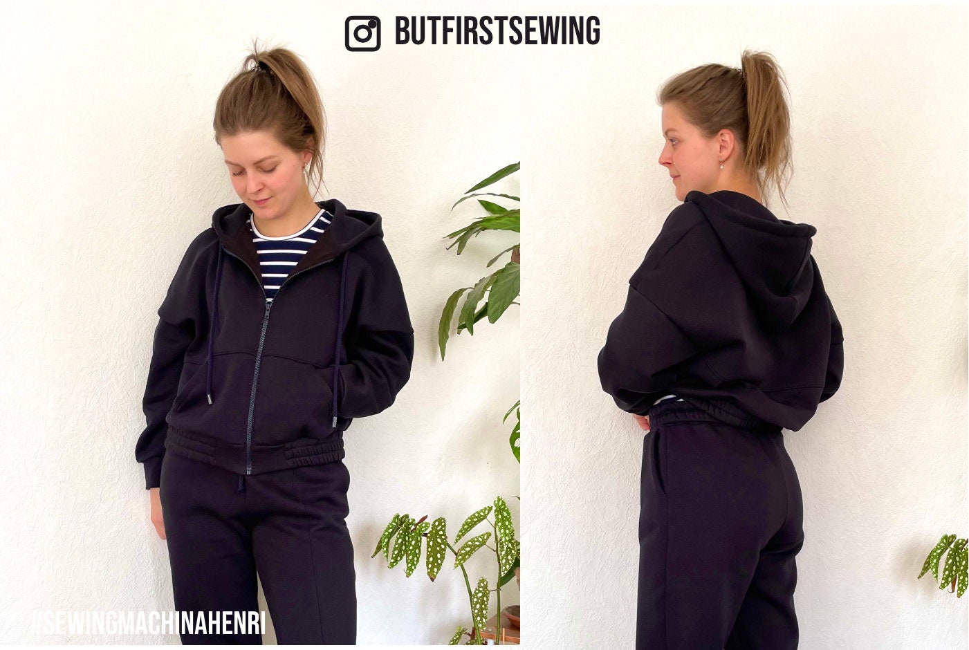 Sewingmachina Henri Sweatjacke Schnittmuster PDF Oversize Kapuze
