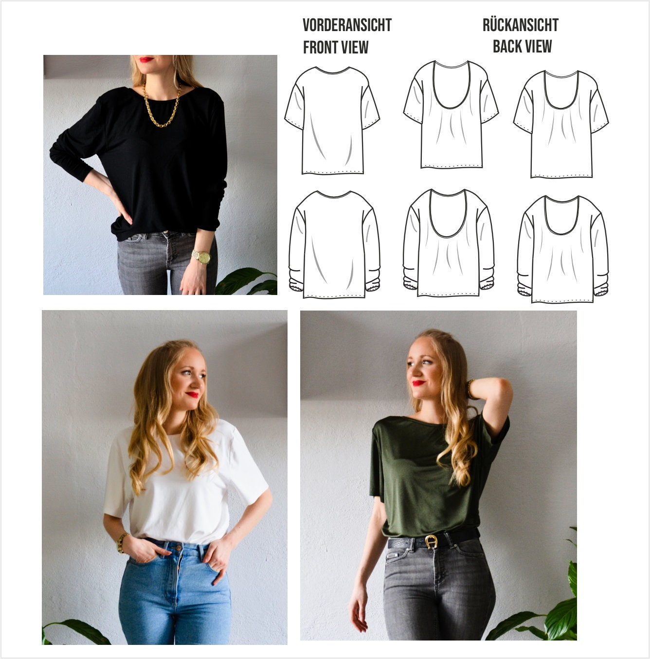 Sewingmachina Hermann Shirt Schnittmuster Oversize Jersey