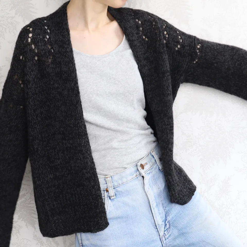 Nomadnoss Simply Enjoy Glicine Haori Cardigan Strickset Yak