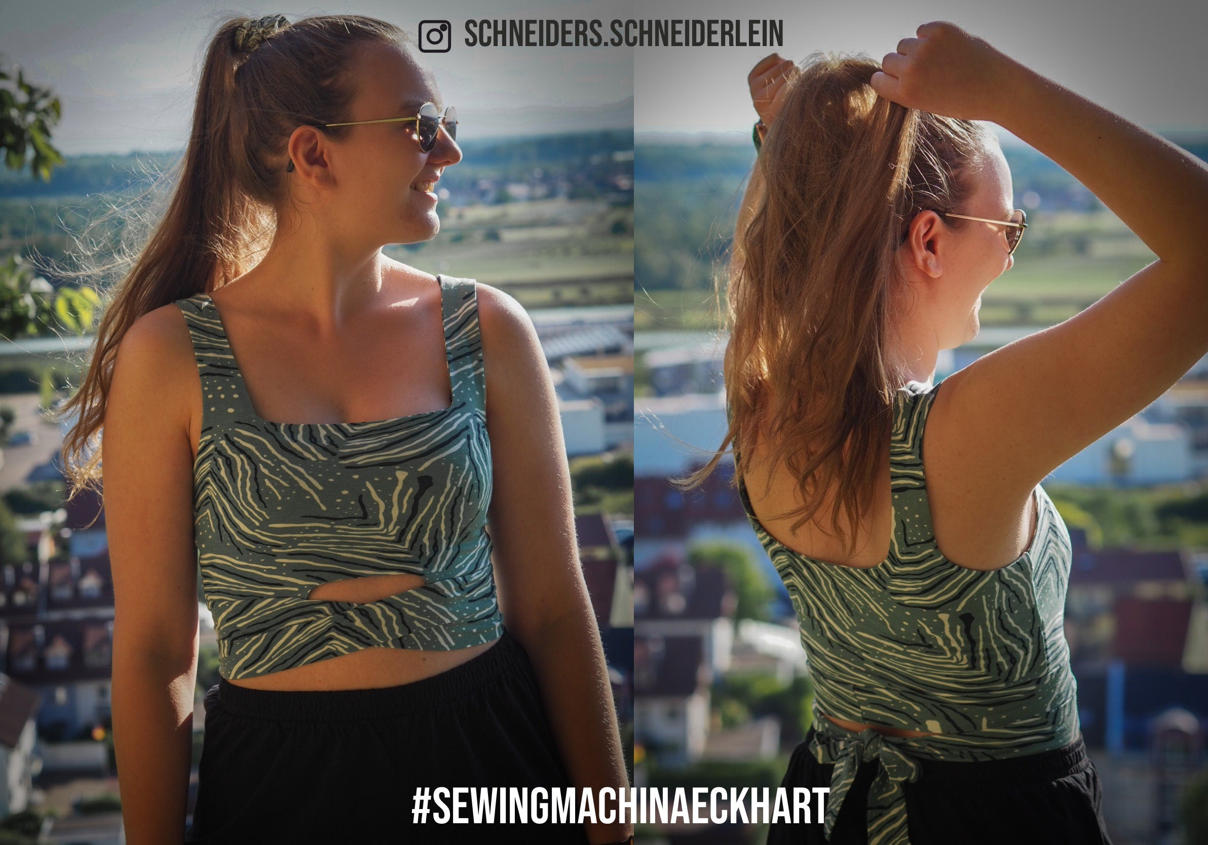 Sewingmachina Eckhart Top Schnittmuster Eckiger Ausschnitt