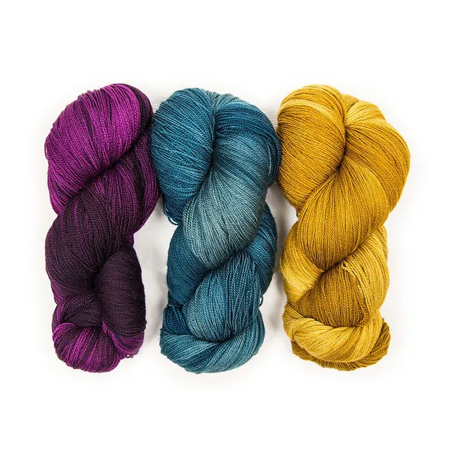 Portland Lace 3er Wollpaket Strickgarn Happy Hour 300g